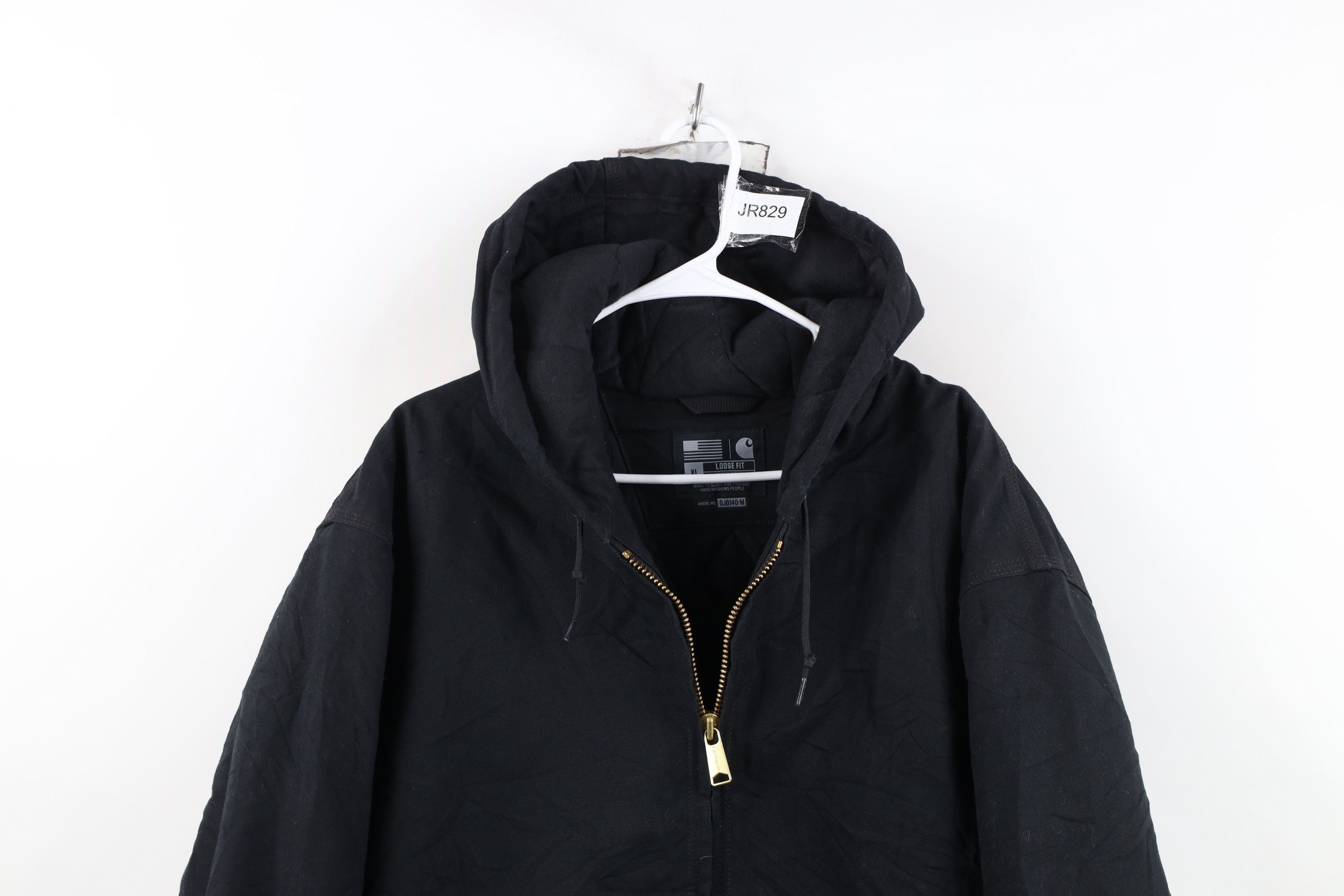 Carhartt Vintage Y2K Carhartt Quilted Canvas Hooded Jacket Black USA Size US XL / EU 56 / 4 - 2 Thumbnail