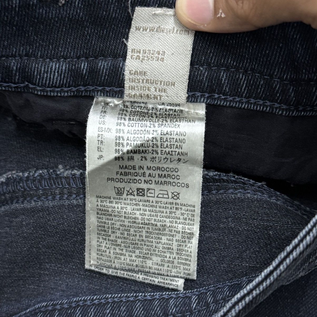 Diesel Diesel Akee Whisker Buttonfly Distressed Royal Indigo Denim Size US 34 / EU 50 - 22 Thumbnail