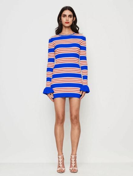 alice mccall knit dress Alice McCall Im Here Mini Dress Black Frill Knitwear UK online stockist FDB