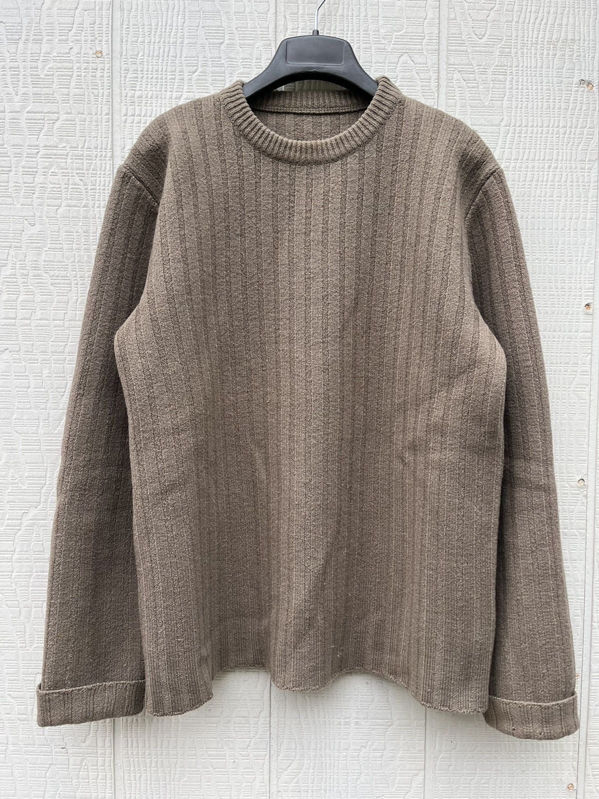image of Maison Margiela Miss Deanna Heavy Ribbed Knit Archival in Beige, Men's (Size Large)