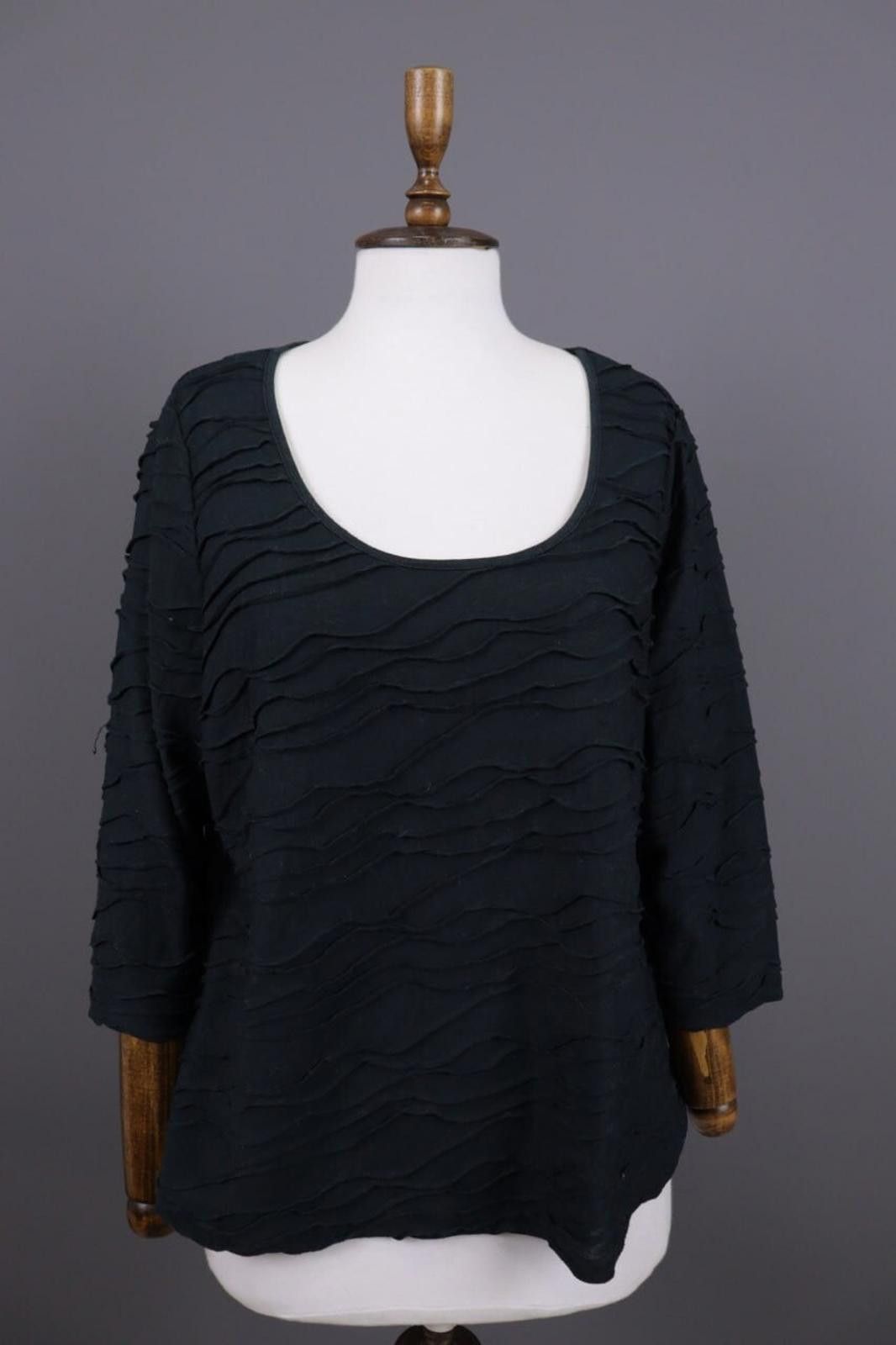 Rundholz Rundholz Black Asymmetrical Knit Pullover Sweater Size M Size M / US 6-8 / IT 42-44 - 1 Thumbnail