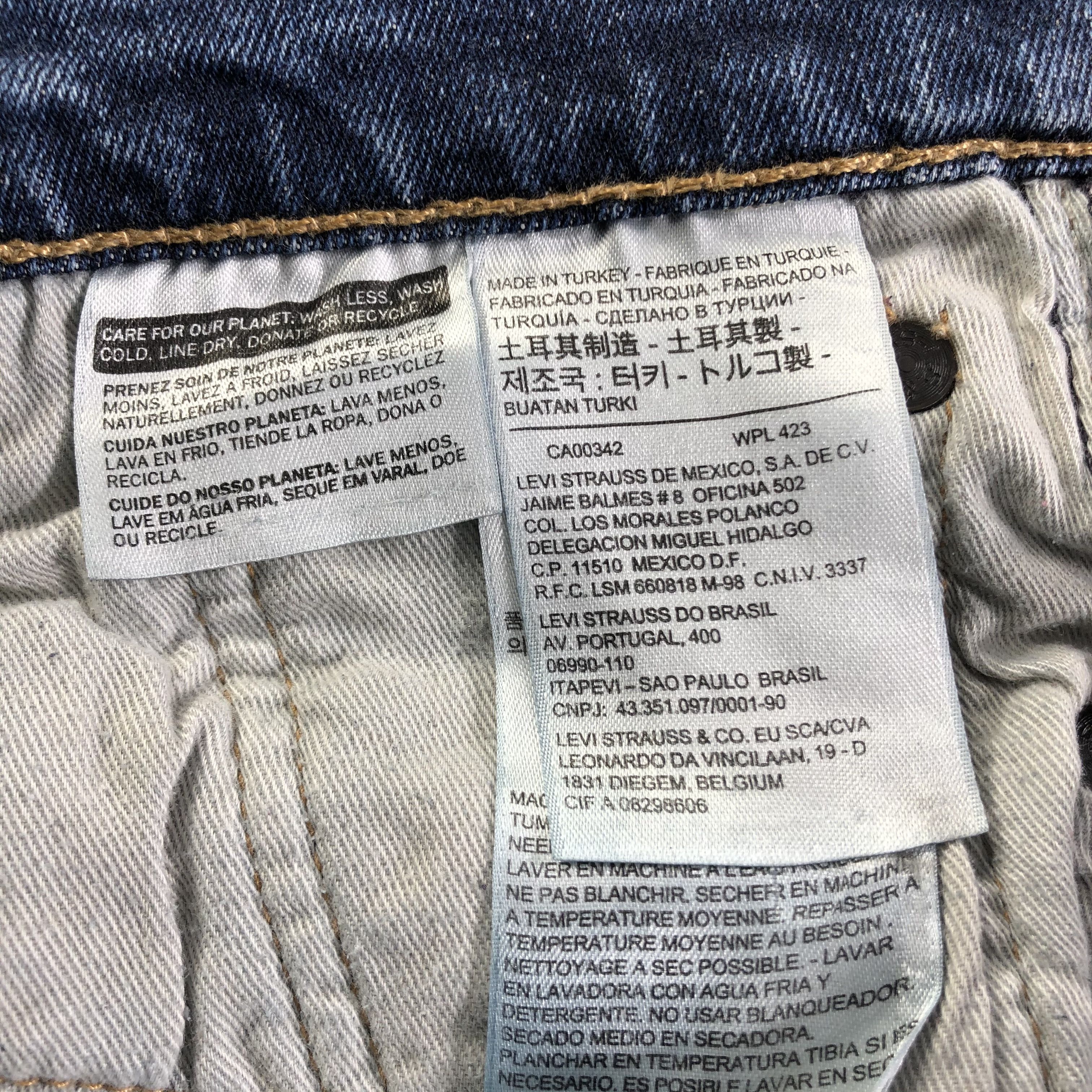 Levi's Vintage Blue Wash Levis 519 Jeans-J3483 Size 29" - 11 Thumbnail