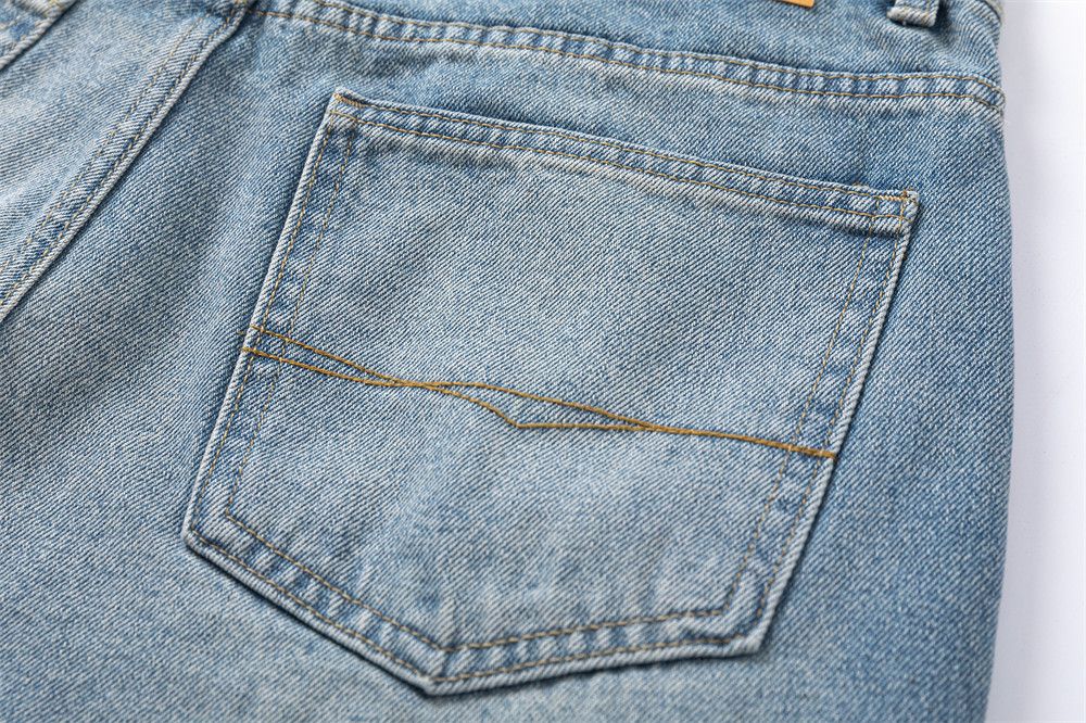 Japanese Brand × Jean Men's classic retro washed loose casual jeans Size US 32 / EU 48 - 5 Thumbnail