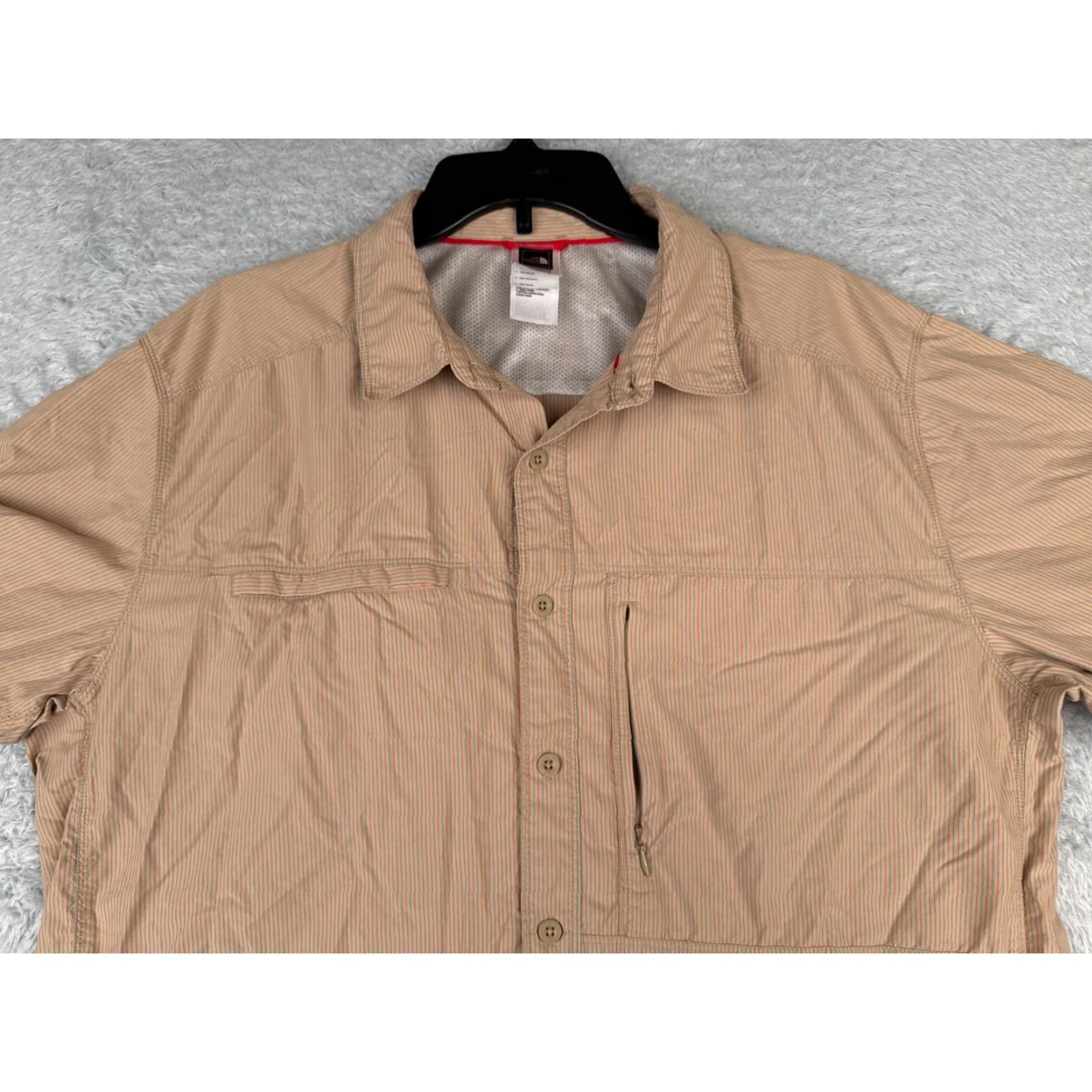 The North Face The North Face Button-Up Shirt Adult XL Brown Orange Striped Long Sleeve Casual Vacation Mens Size US XL / EU 56 / 4 - 4 Thumbnail
