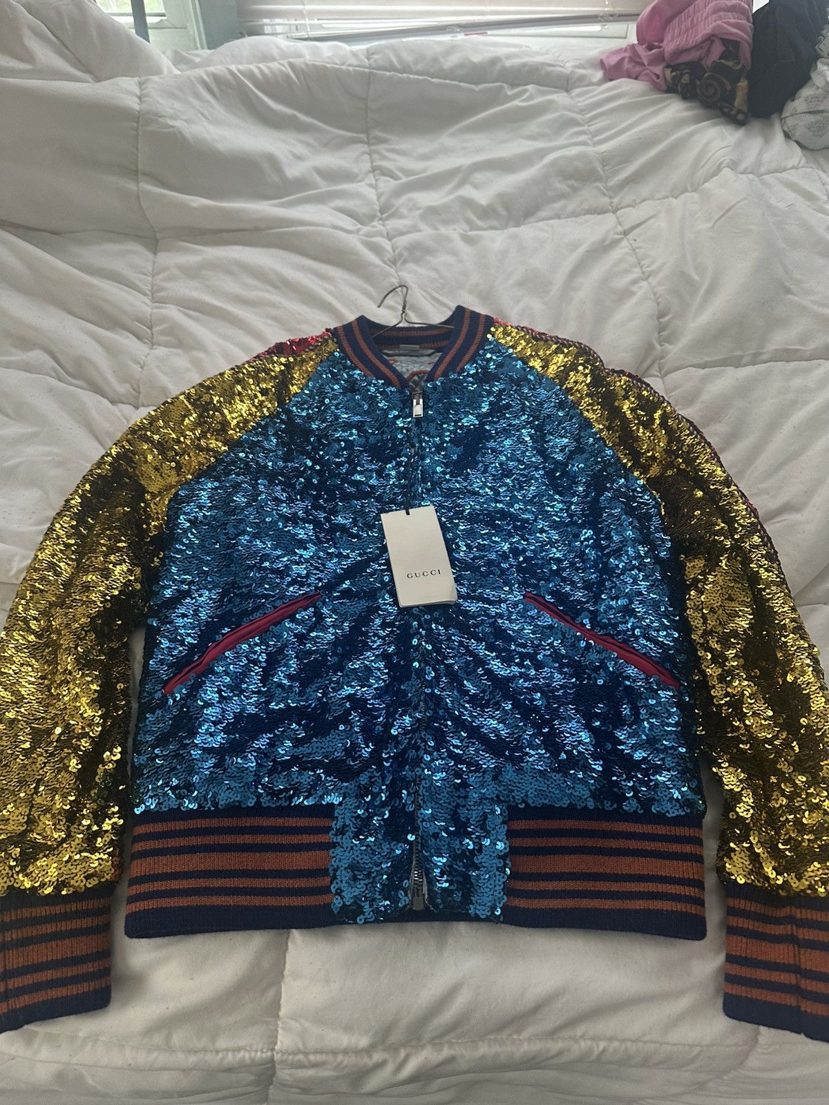 Gucci Gucci LOVED Sequin Bomber Jacket Size US S / EU 44-46 / 1 - 3 Thumbnail