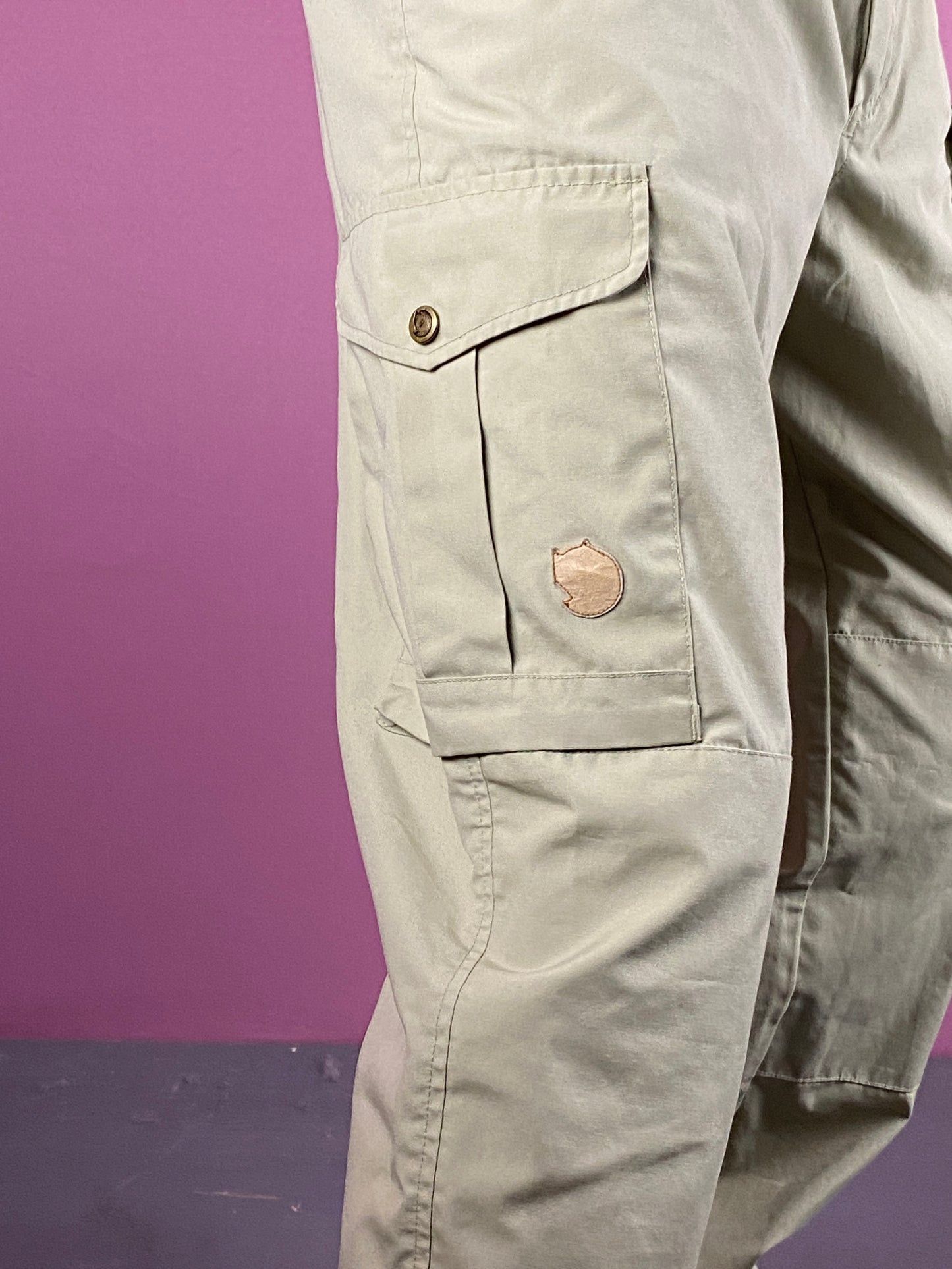 Fjallraven × Vintage 90s Fjallraven Vintage Men's Cargo Pants - M Size US 32 / EU 48 - 5 Thumbnail
