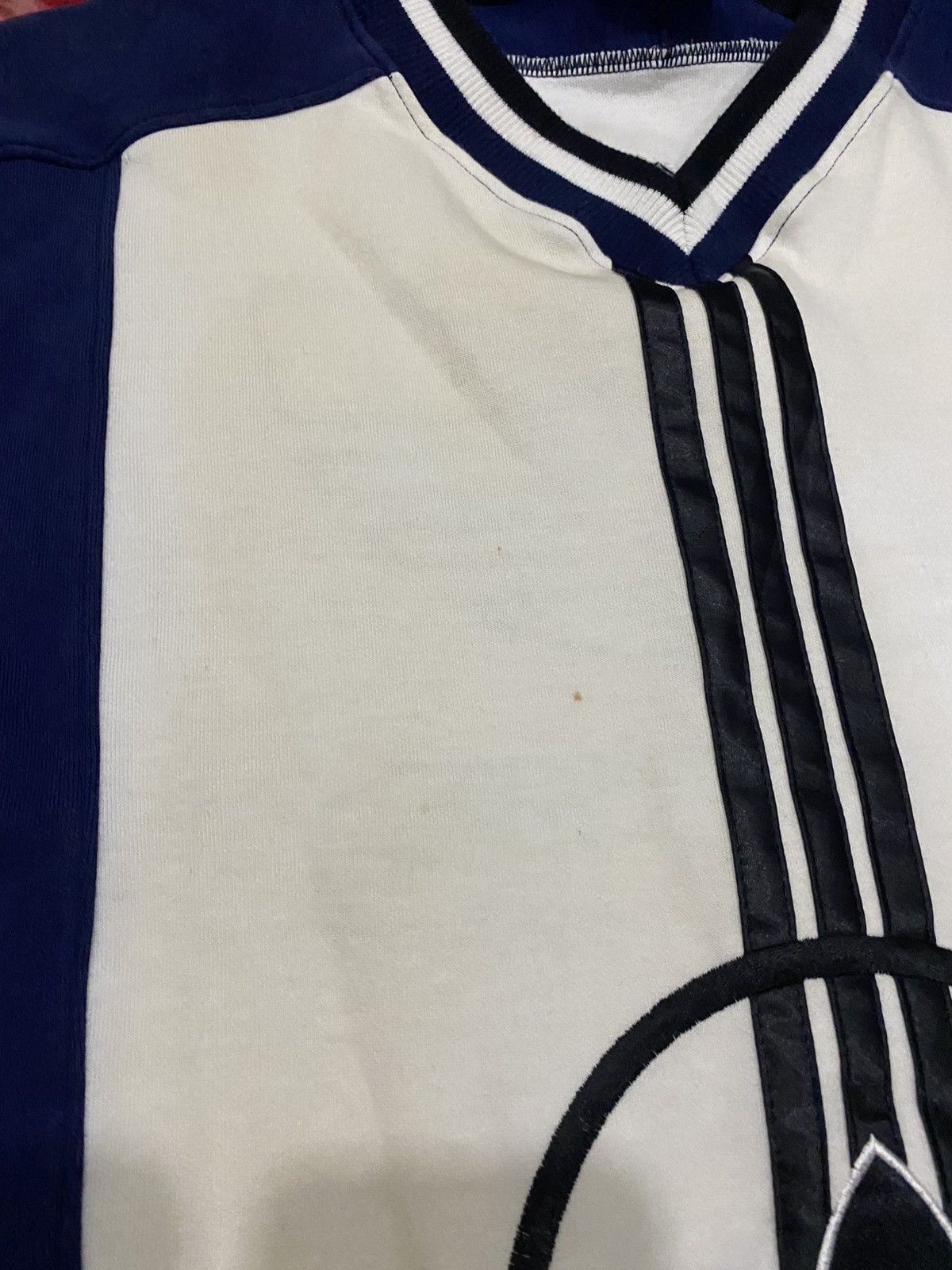 Adidas Vintage 90s Adidas Trefoil International Sweatshirt Size US L / EU 52-54 / 3 - 3 Thumbnail