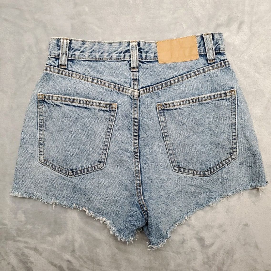 Cotton On Cotton On Jorts Womens 4 Blue Denim Booty Biker Daisy Duke Y2K Micro Cutoff Shirt Womens Size 4 Denim Color Blue 2000s Biker Grunge Size US 4 / IT 34 - 5 Thumbnail