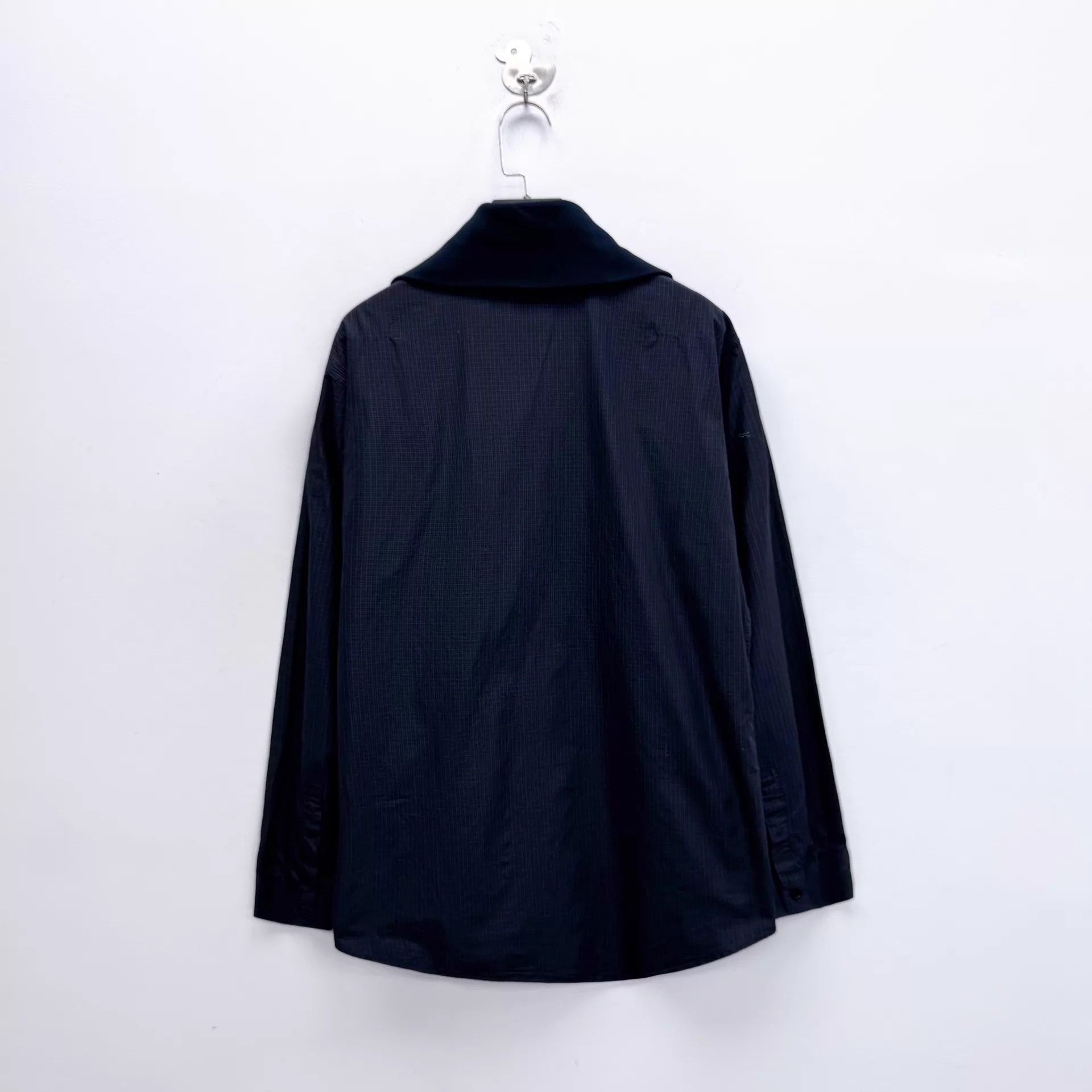 Dior Dior black gray check zip stand collar unisex shirt jacket Size S / US 4 / IT 40 - 2 Thumbnail