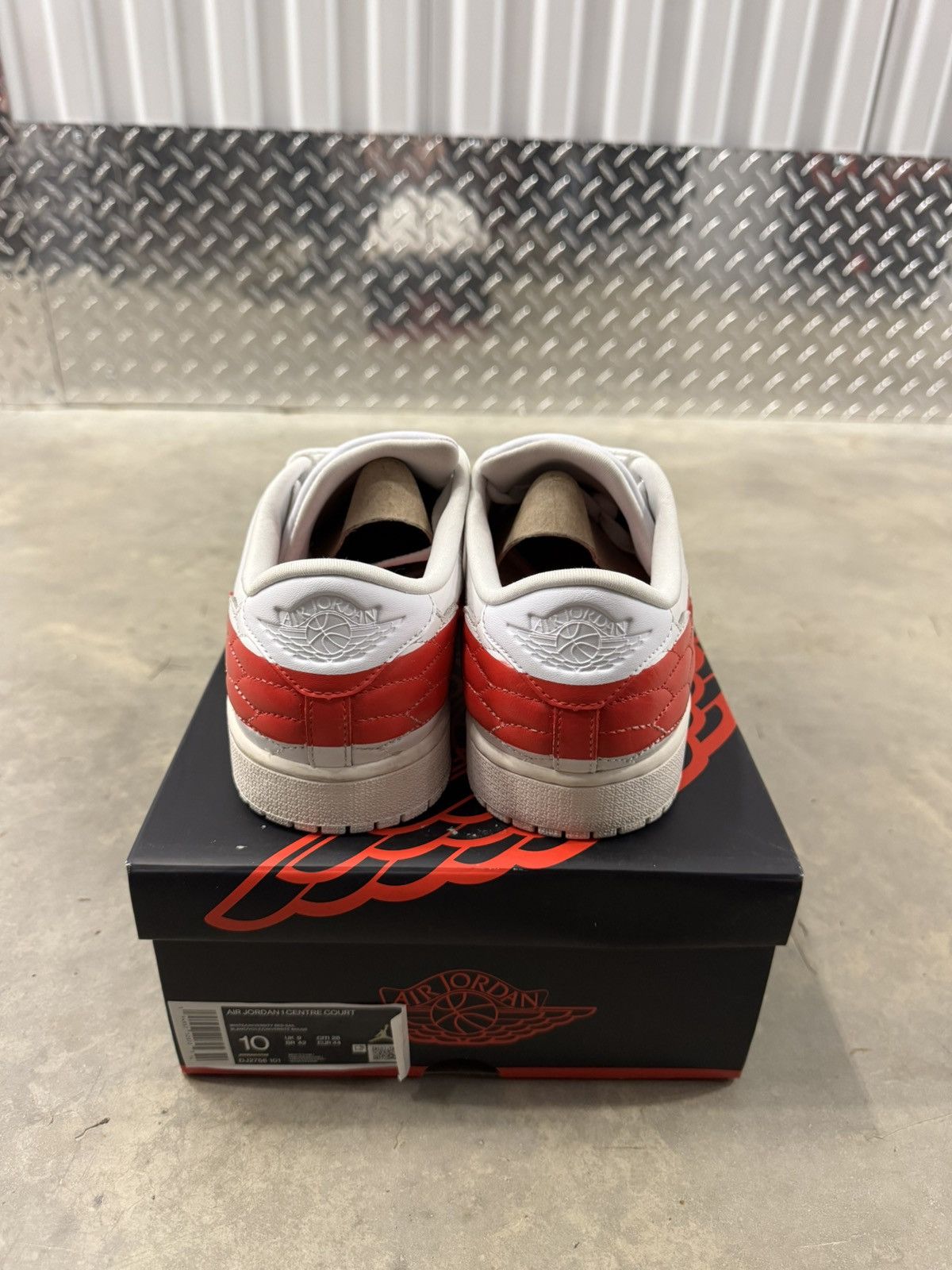 Jordan Brand Jordan 1 Low Centre Court White Red Size 10 Size US 10 / EU 43 - 5 Thumbnail