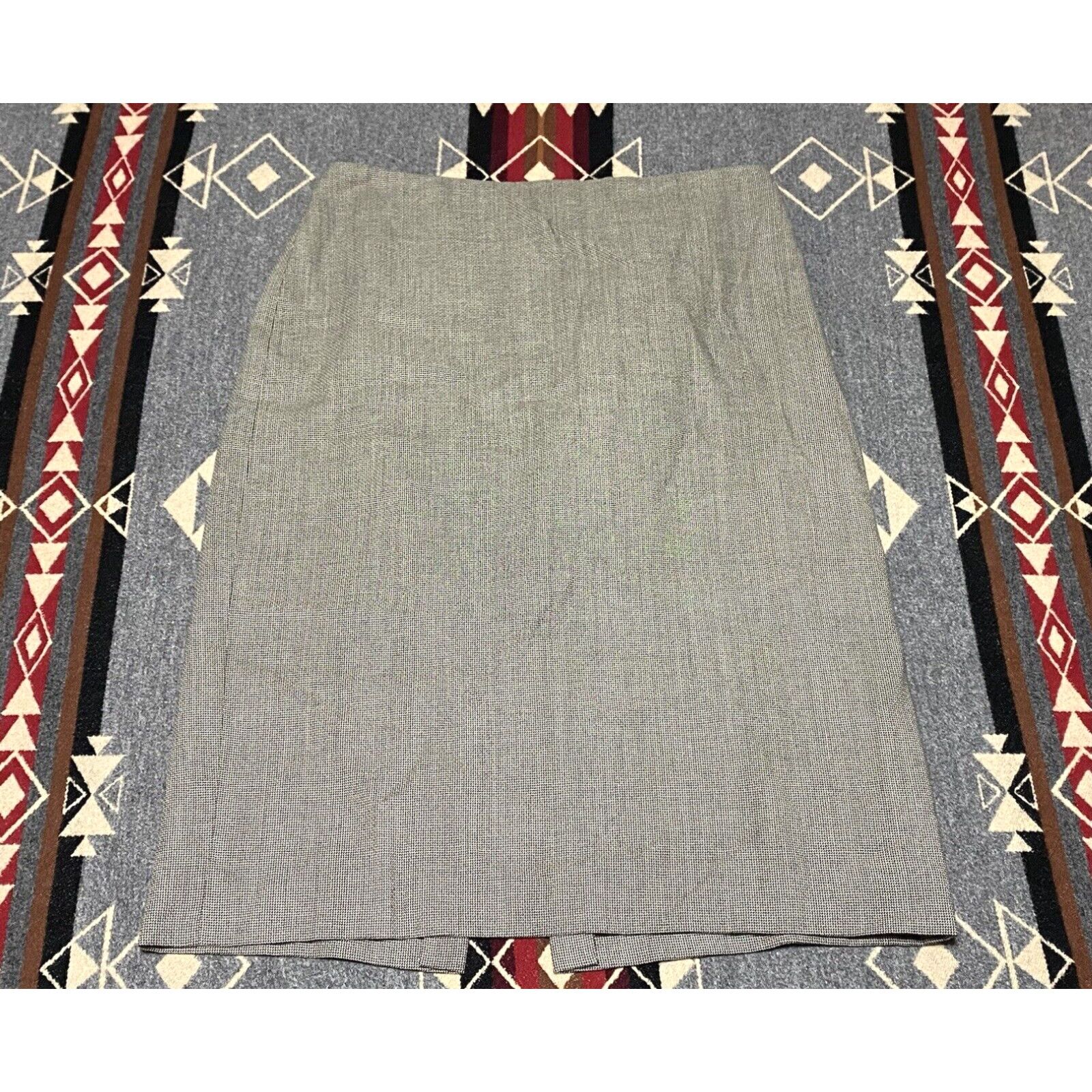 image of Ralph Laurent Collection Purple Label Skirt Size 2 Black White Pencil Knee Usa T65, Women's