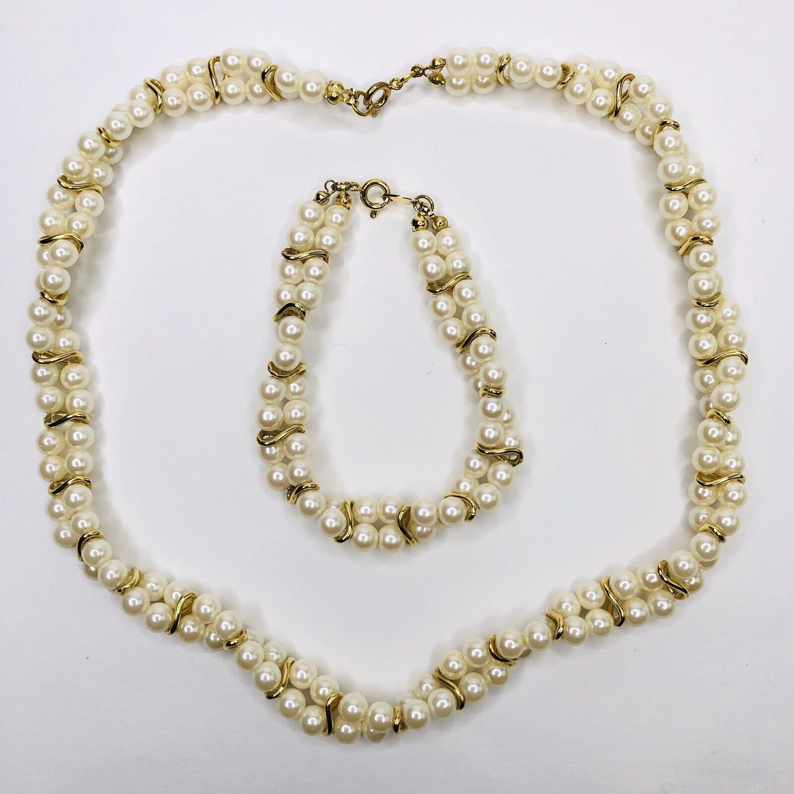 Other VTG Trifari Faux Pearls Double Stand Twisted necklace Size ONE SIZE - 5 Thumbnail