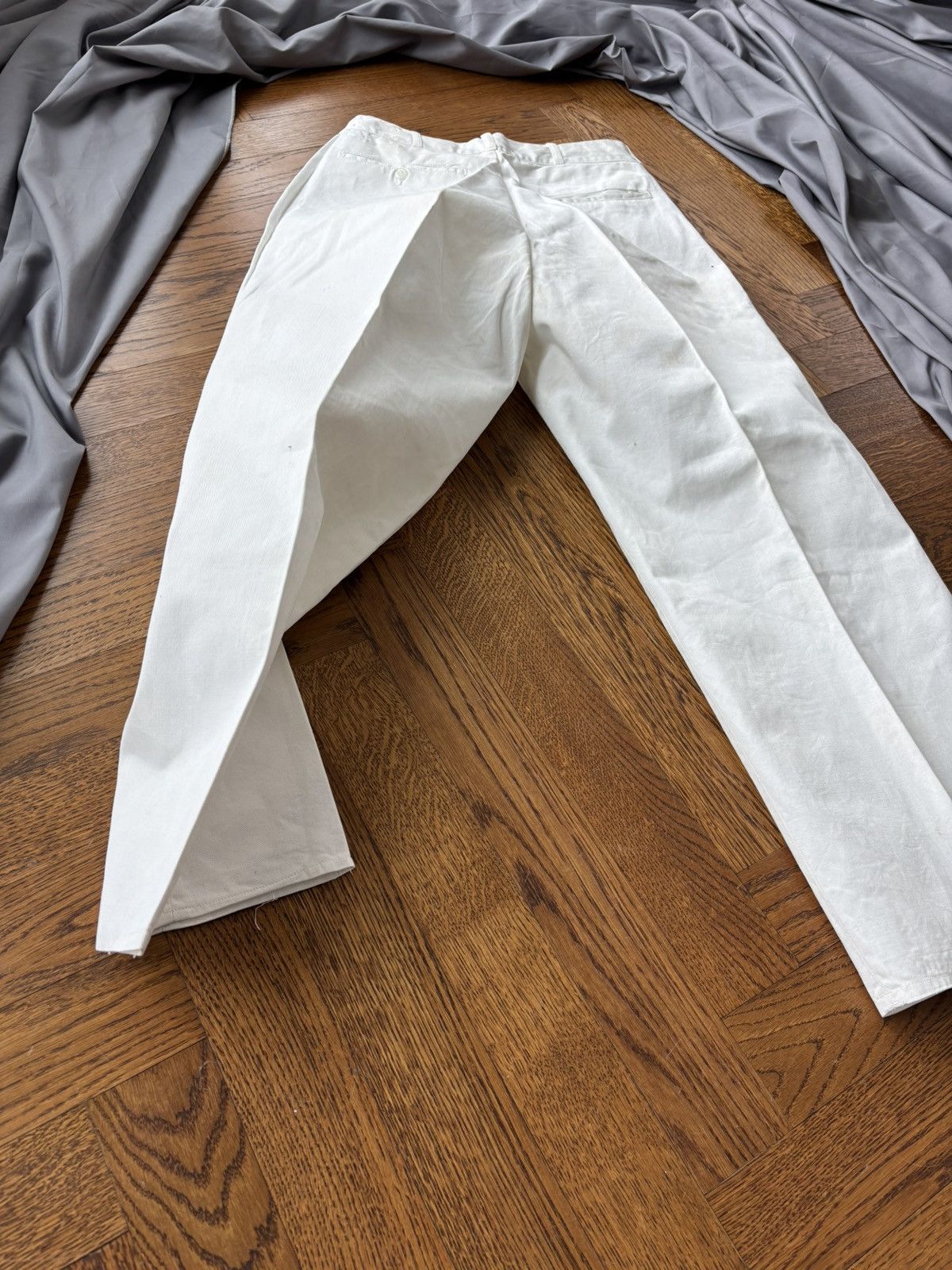 Vintage 1950s Trousers WW2 Vintage Military Dress Pants RCN Navy Uni Size US 27 - 3 Thumbnail