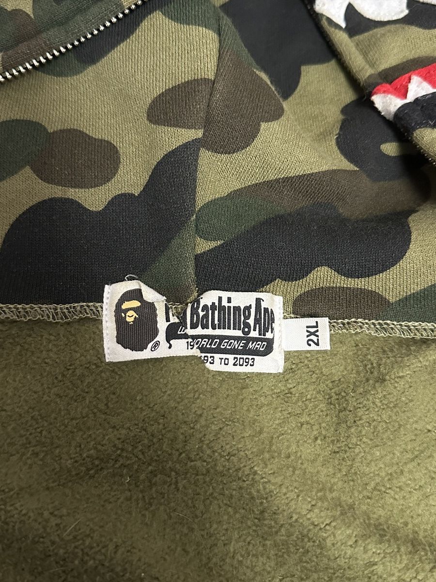 Bape 1st Camo Shark Full Zip Hoodie Size US XXL / EU 58 / 5 - 6 Thumbnail