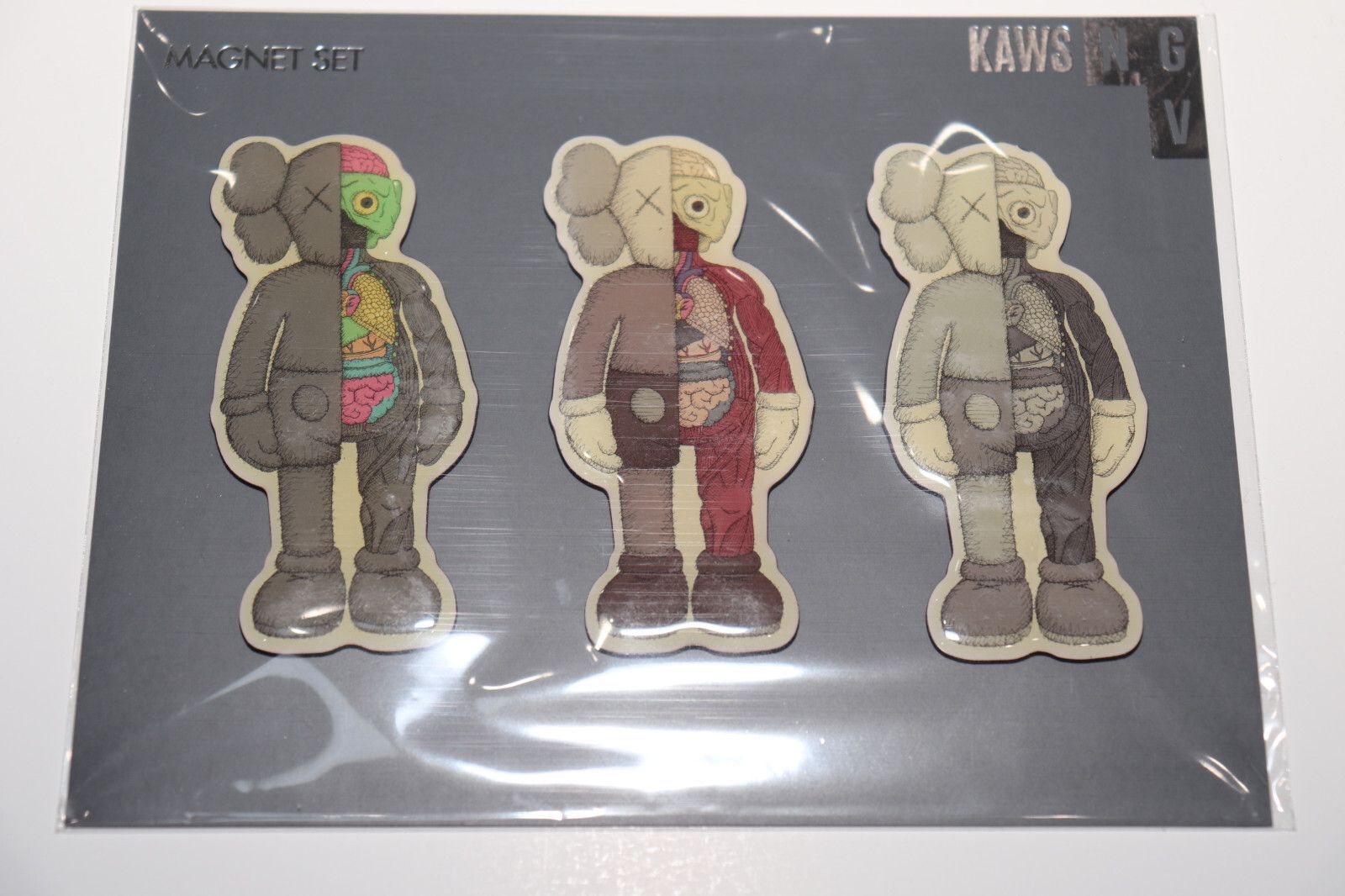 Kaws KAWS NGV - Companion Flayed Magnet Set - Black Gray Brown - Size ONE SIZE - 2 Thumbnail
