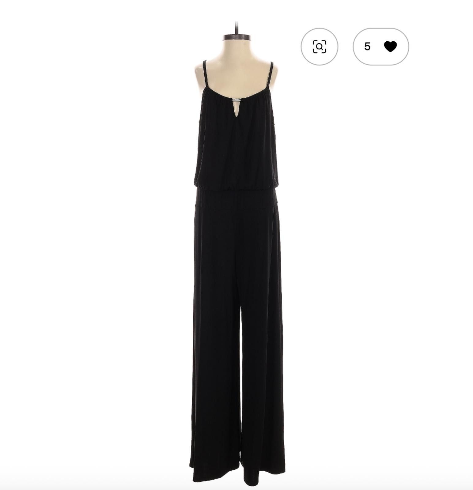 Other White House Black Market Black Sleeveless Jumpsuit Size M Size 32" / US 10 / IT 46 - 1 Thumbnail