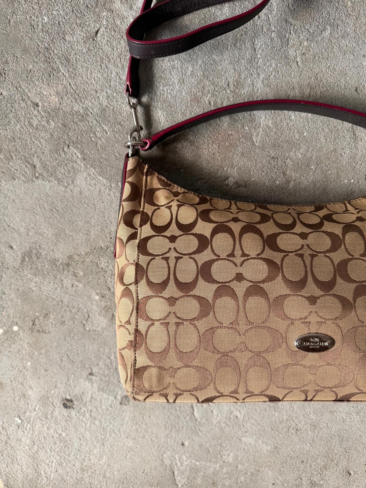 Coach Coach 2Way Canvas Hobo Shoulder Bag Beige Size ONE SIZE - 2 Thumbnail