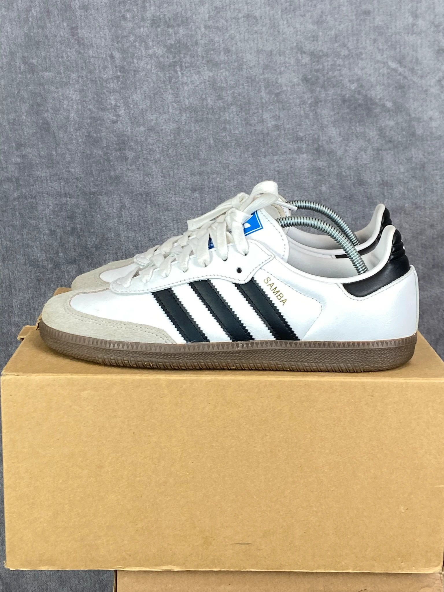 Adidas Adidas Samba OG Grey Sneakers Size 40 Size US 7 / EU 40 - 2 Thumbnail