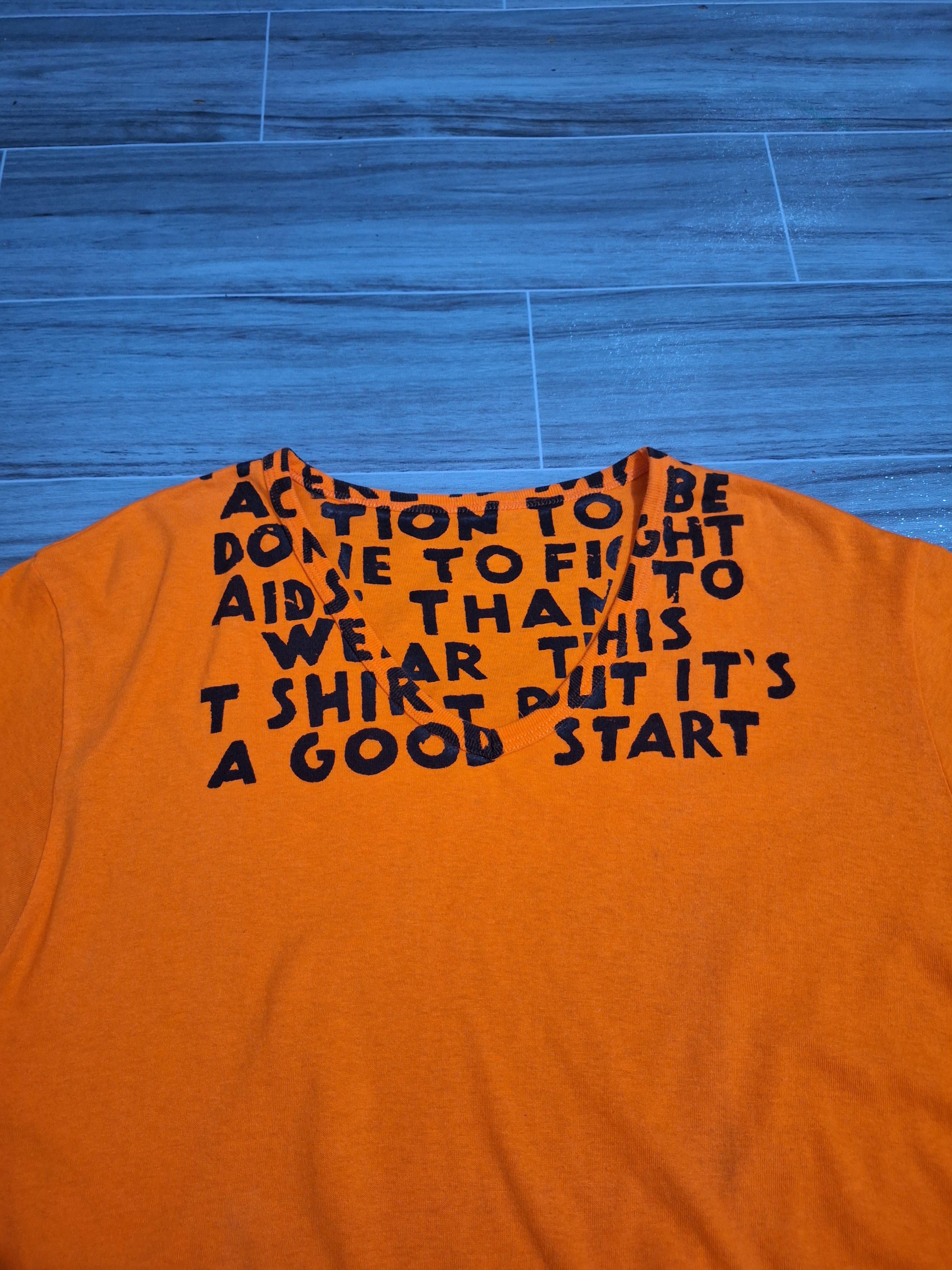 Maison Margiela MARGIELA - Aids Awareness Tee Size US L / EU 52-54 / 3 - 2 Thumbnail