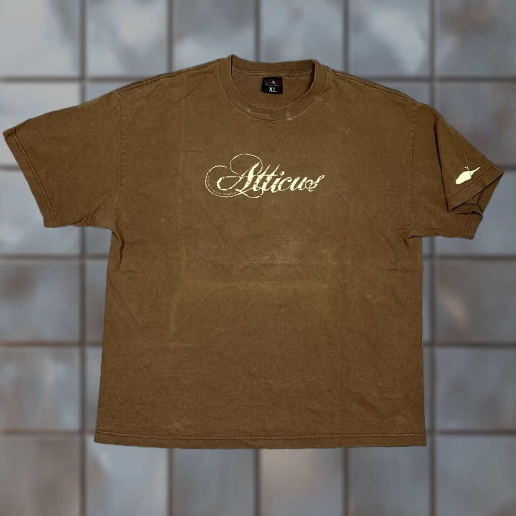 Vintage VINTAGE Atticus T-Shirt Mens XL Brown Crew Neck Short Sleeve Blink-182 Y2K Mischief Music Mayhem Punk Logo Adult Mens Size US XL / EU 56 / 4 - 1 Thumbnail