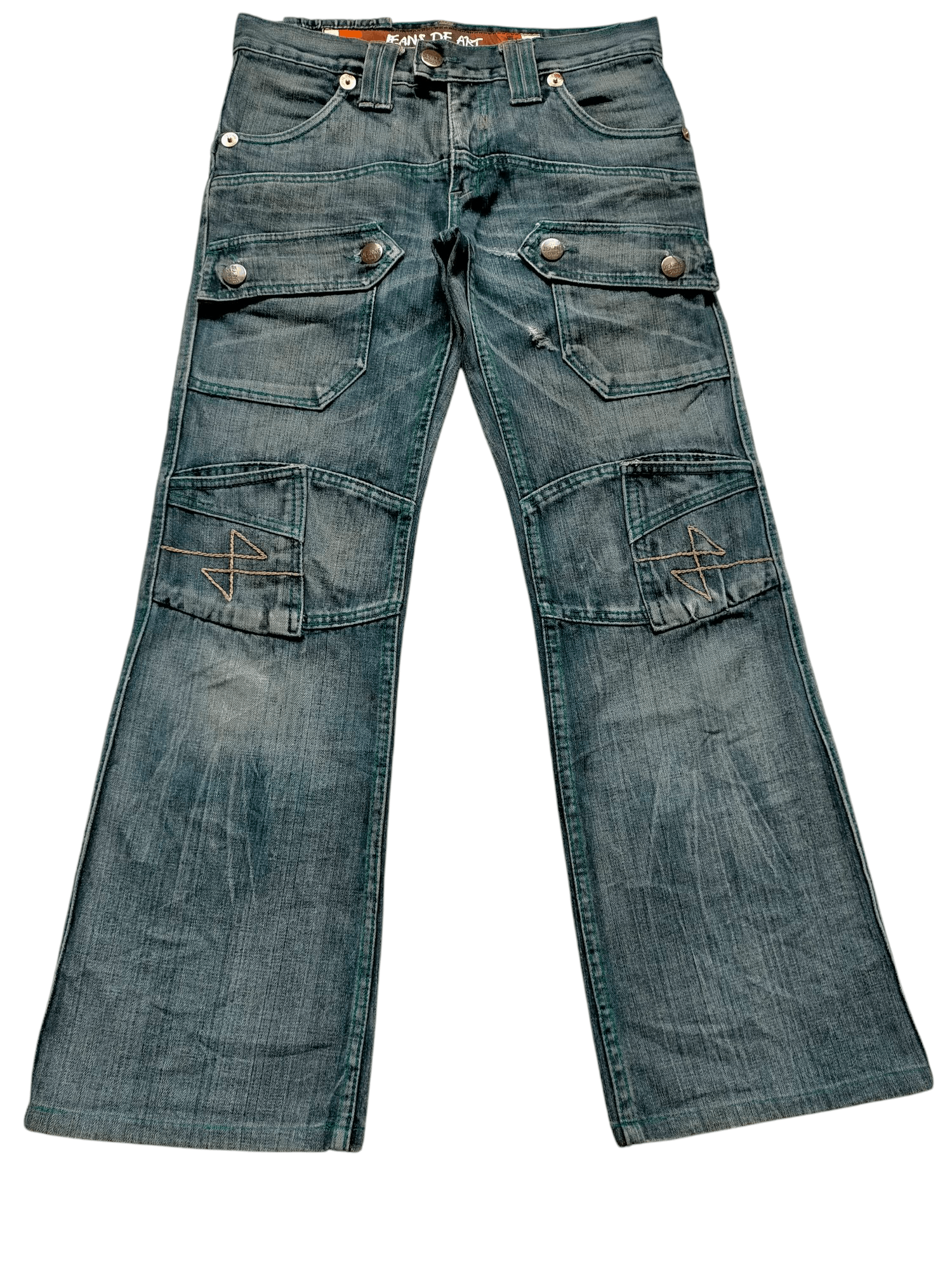 If Six Was Nine × Japanese Brand Flare Jeans De Art Bush Pants Boot Cut Denim Size US 32 / EU 48 - 1 Thumbnail