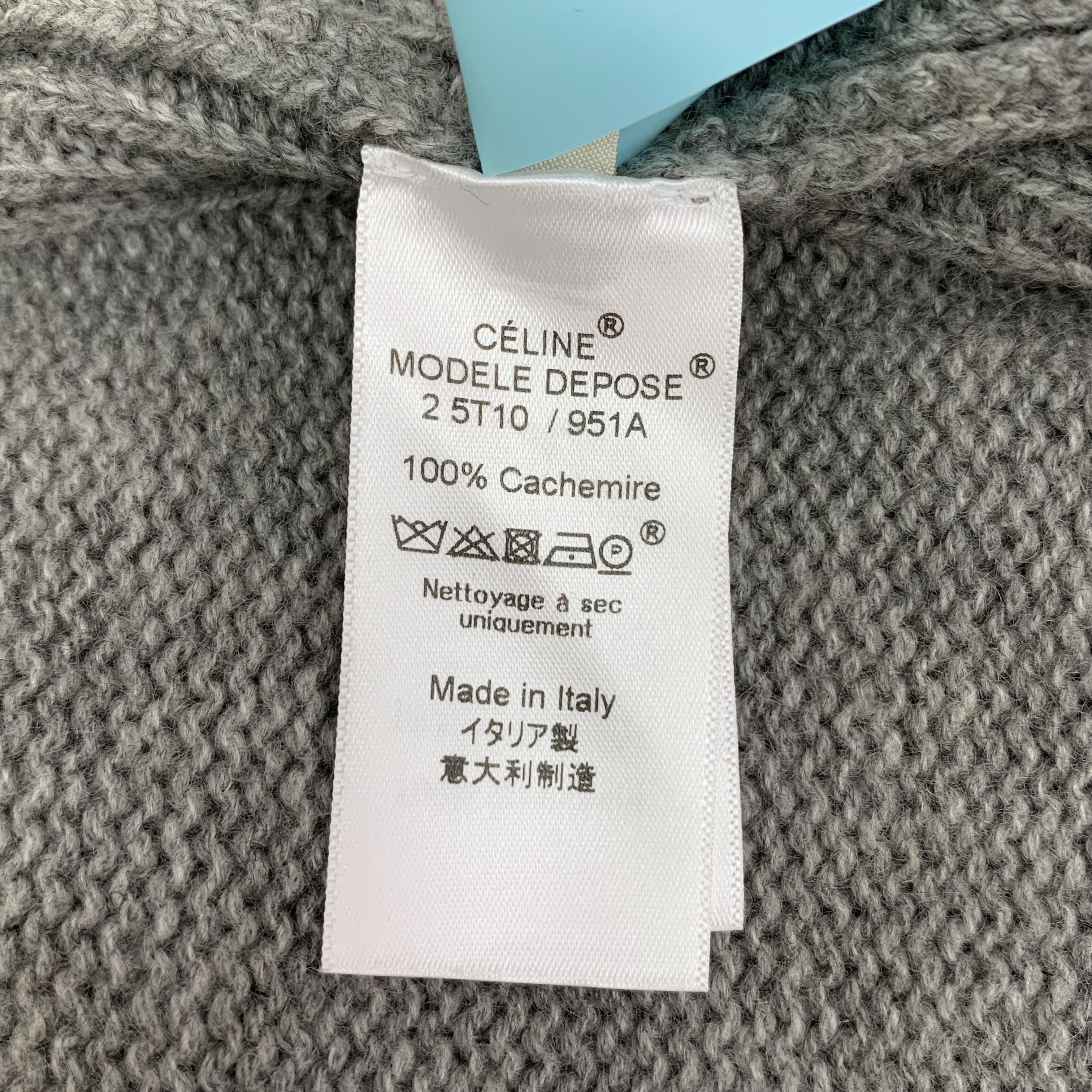 Celine Celine Cashmere Cardigan Gray (L) Size US L / EU 52-54 / 3 - 7 Thumbnail