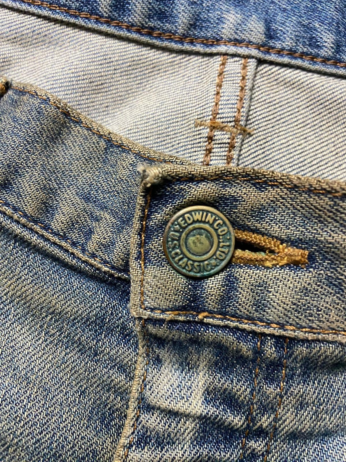 Edwin Edwin 602 US Classic Distressed Jeans (163) Size US 34 / EU 50 - 7 Thumbnail
