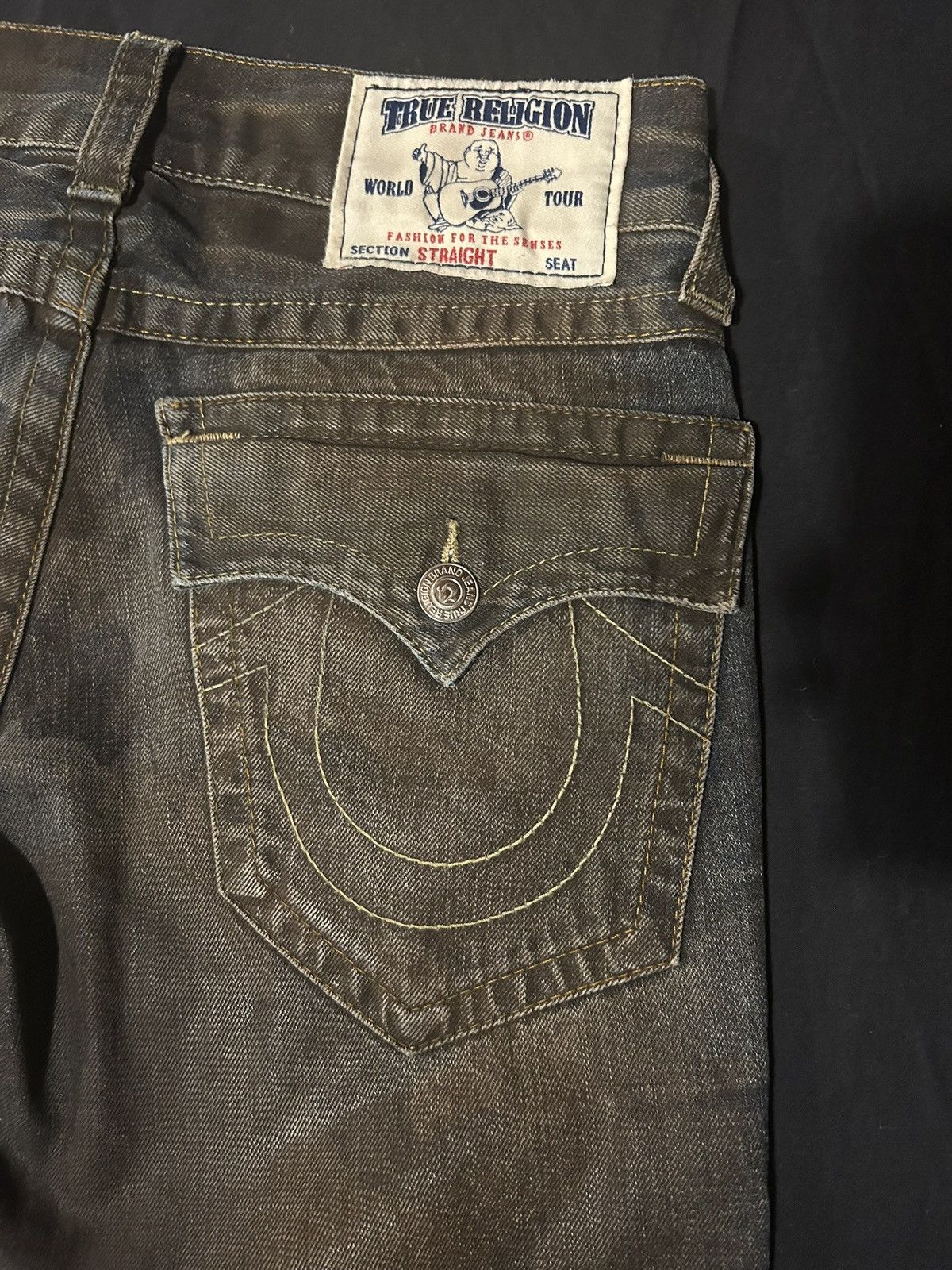 True Religion Waxed True Religion Jeans Size US 29 - 6 Thumbnail