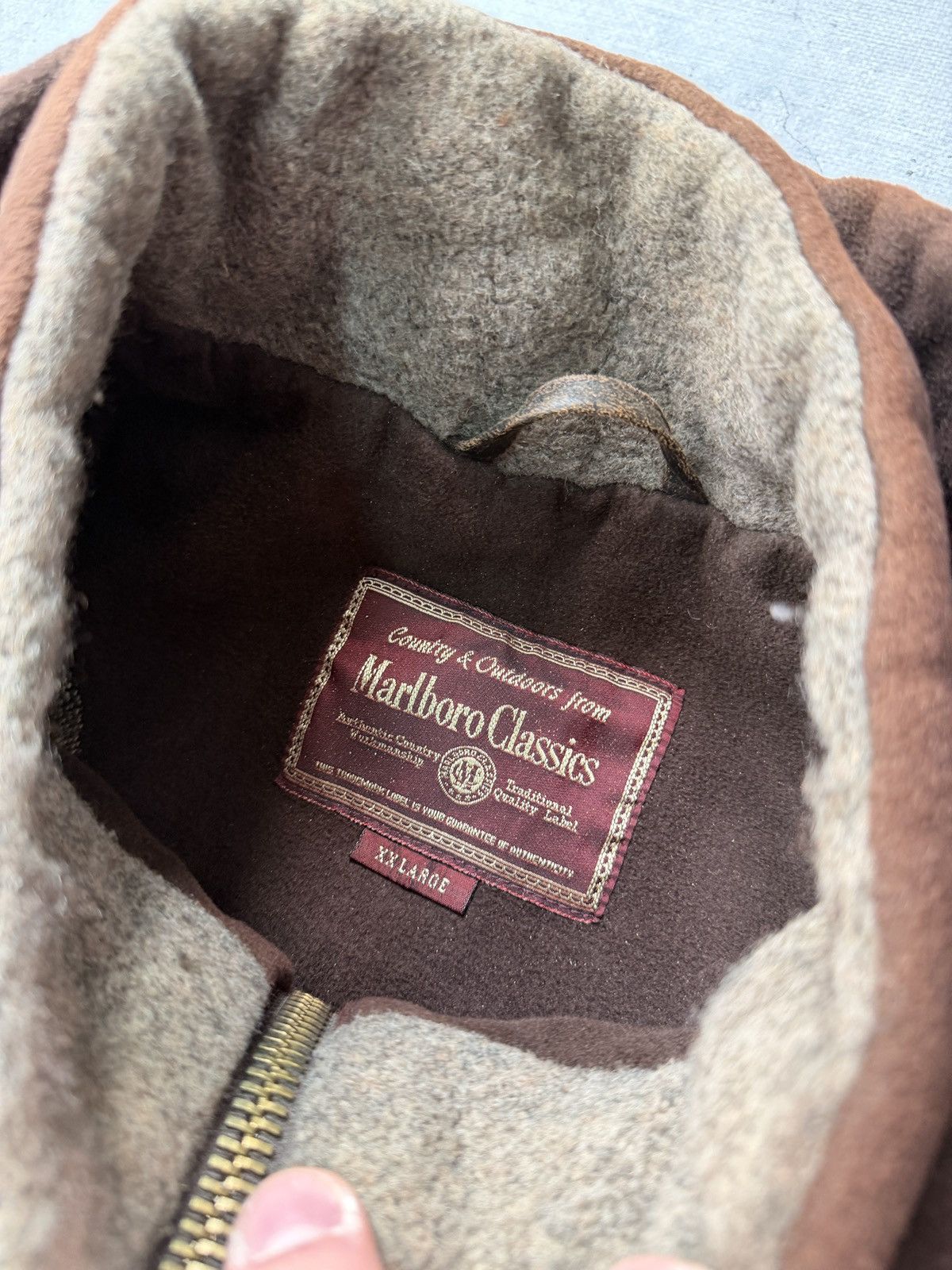 Marlboro Vintage Marlboro Classics Brown Jacket Made Italy Coat Size US XXL / EU 58 / 5 - 7 Thumbnail