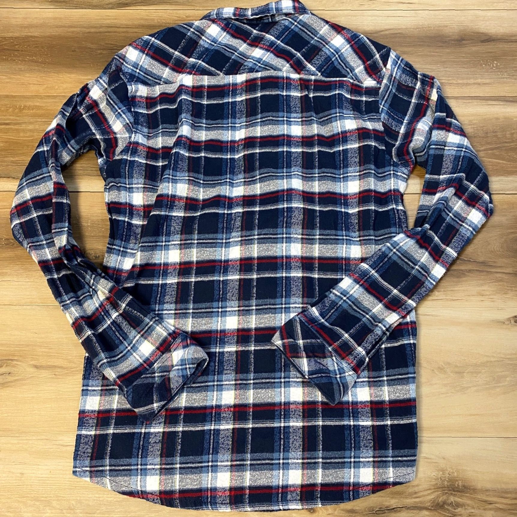 Burnside Burnside Shirt Mens Large Western Blue Plaid Flannel Long Sleeve Pockets Shirt Mens Large Blue Plaid Western Flannel Button-Up Burnside Size US L / EU 52-54 / 3 - 8 Thumbnail