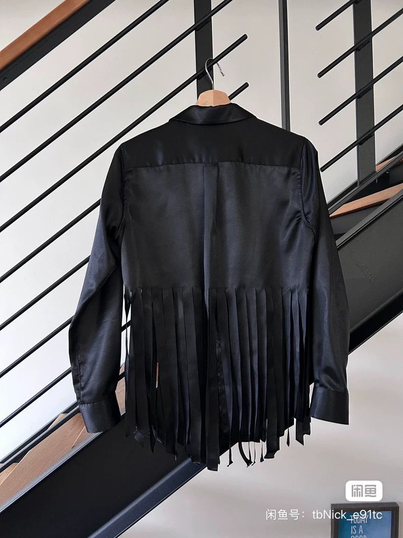 Comme des Garcons Comme Des Garcons Crew Neck Split Glossy Shirt Size S / US 4 / IT 40 - 2 Thumbnail