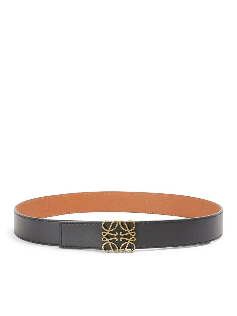 Loewe LOEWE Black/Tan Reversible Leather Belt New & Authentic Size ONE SIZE - 2 Thumbnail