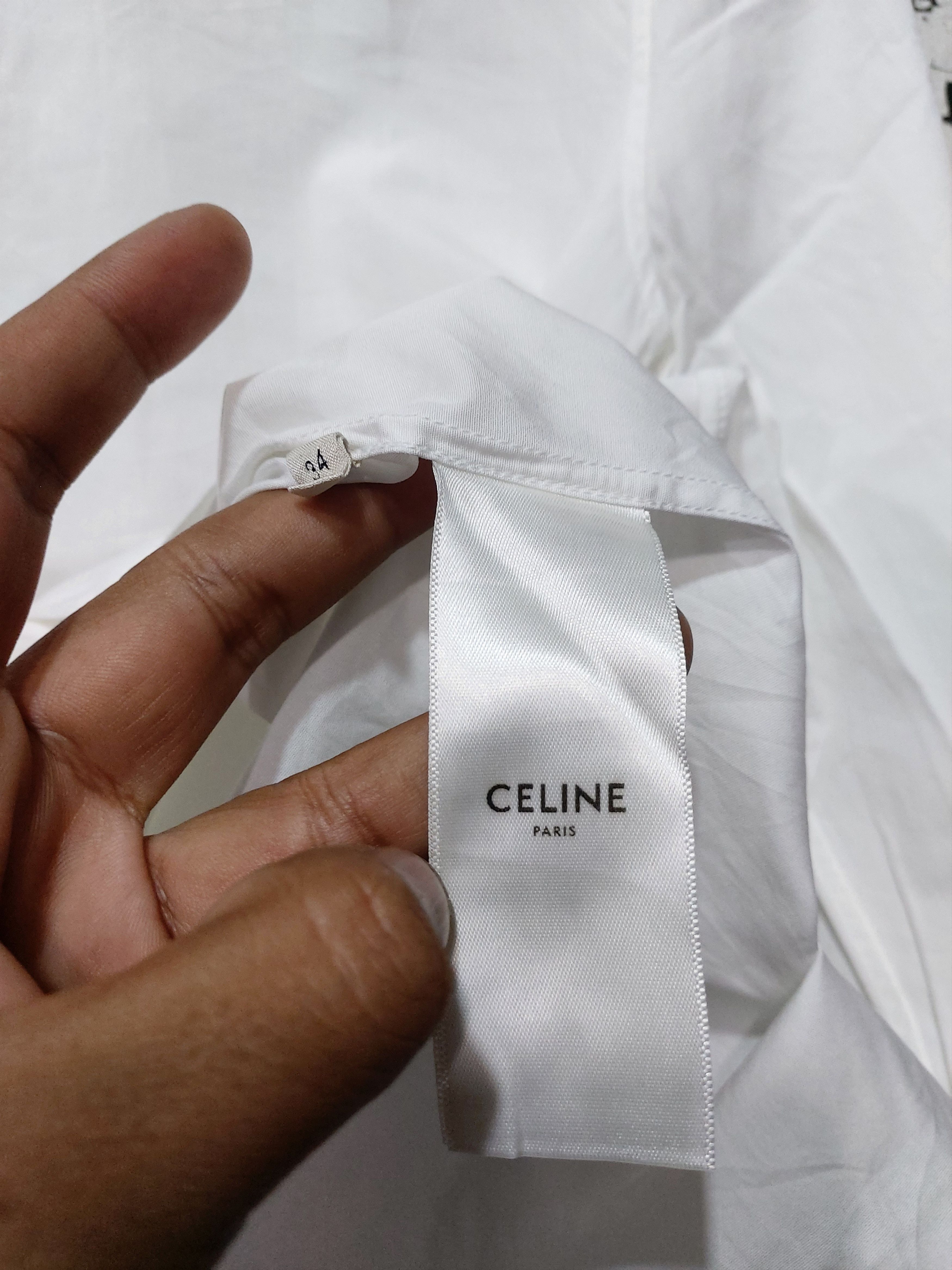 Celine CELINE HEDI SLIMANE SS 2019 BUTTON UP SHIRT Size US S / EU 44-46 / 1 - 5 Thumbnail