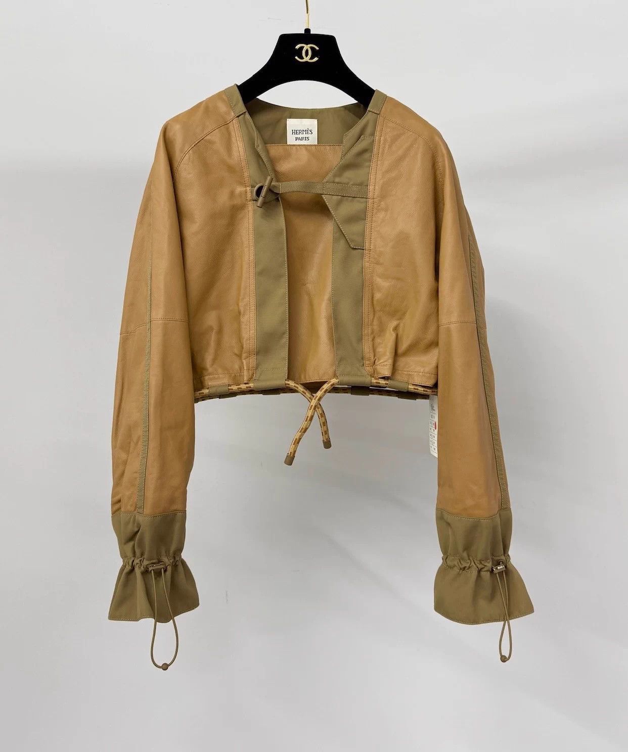 Hermes Hermes short colorblock leather jacket women fr36 Size XS / US 0-2 / IT 36-38 - 1 Thumbnail