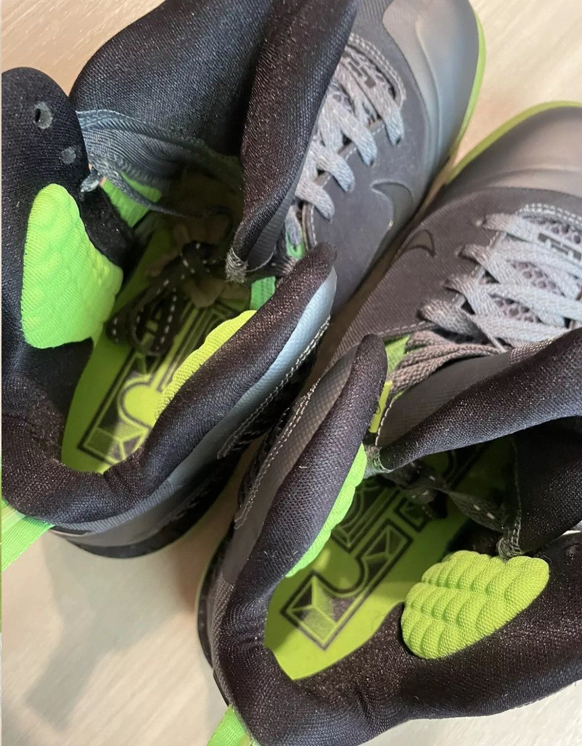 Designer × Nike New 2011 Nike Lebron 9 “Dunkman” Dark Grey/Blk-Volt Size 9.5 Size US 9.5 / EU 42-43 - 5 Thumbnail
