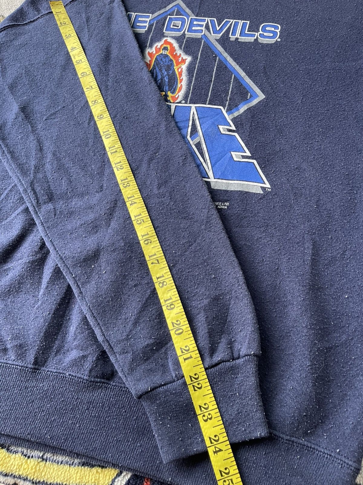 NCAA Vintage 90's Blue Devils Duke University NCAA Crewneck Size US L / EU 52-54 / 3 - 14 Thumbnail