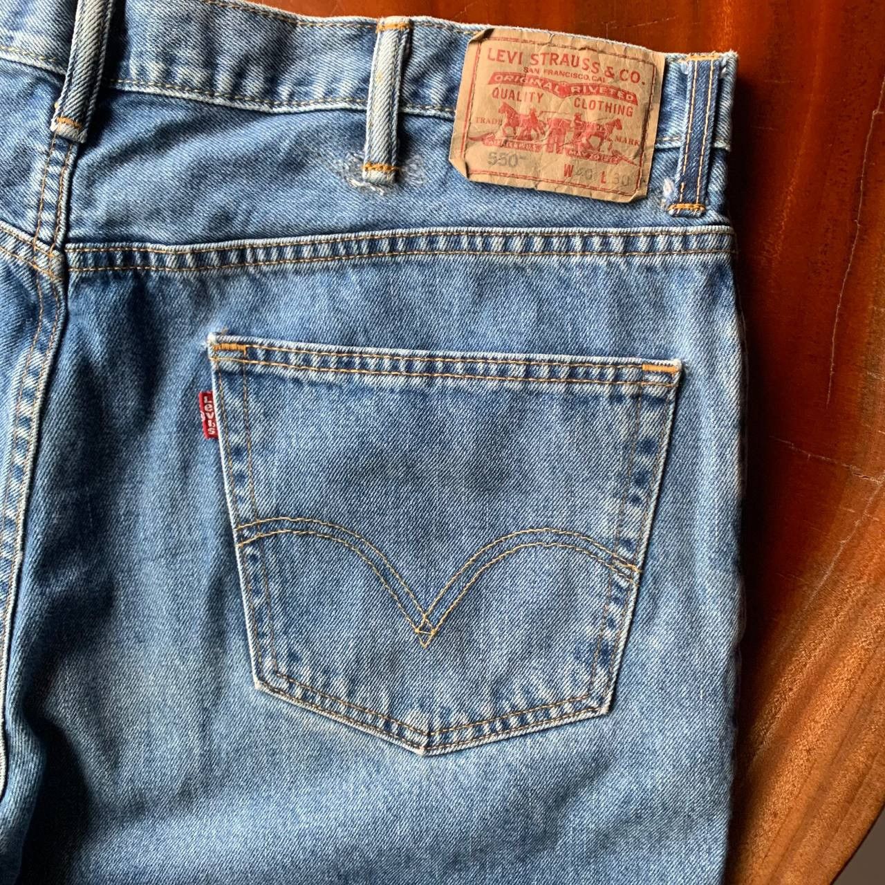 Levi's Levis 550 Relaxed Fit Big Size Blue Denim Jeans Pants Size US 41 - 10 Thumbnail