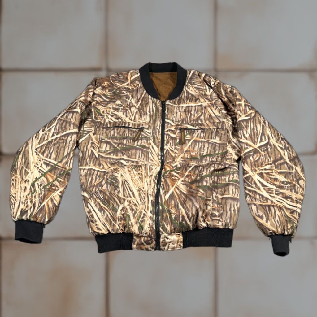 Vintage VINTAGE Herters Jacket Bomber Jacket Camouflage Reversible 90s Brown Adult MEDIUM Mens Size US M / EU 48-50 / 2 - 1 Thumbnail