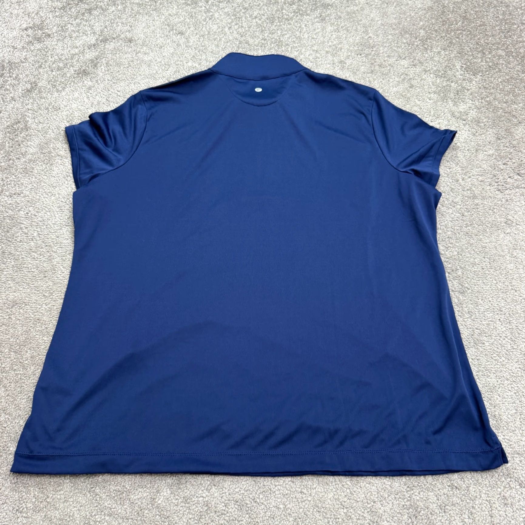 Vintage EP New York Polo Shirt Women 1X Plus Blue 1/4 Zip Mock Neck Golf NWT Performance Size XL / US 12-14 / IT 48-50 - 2 Thumbnail