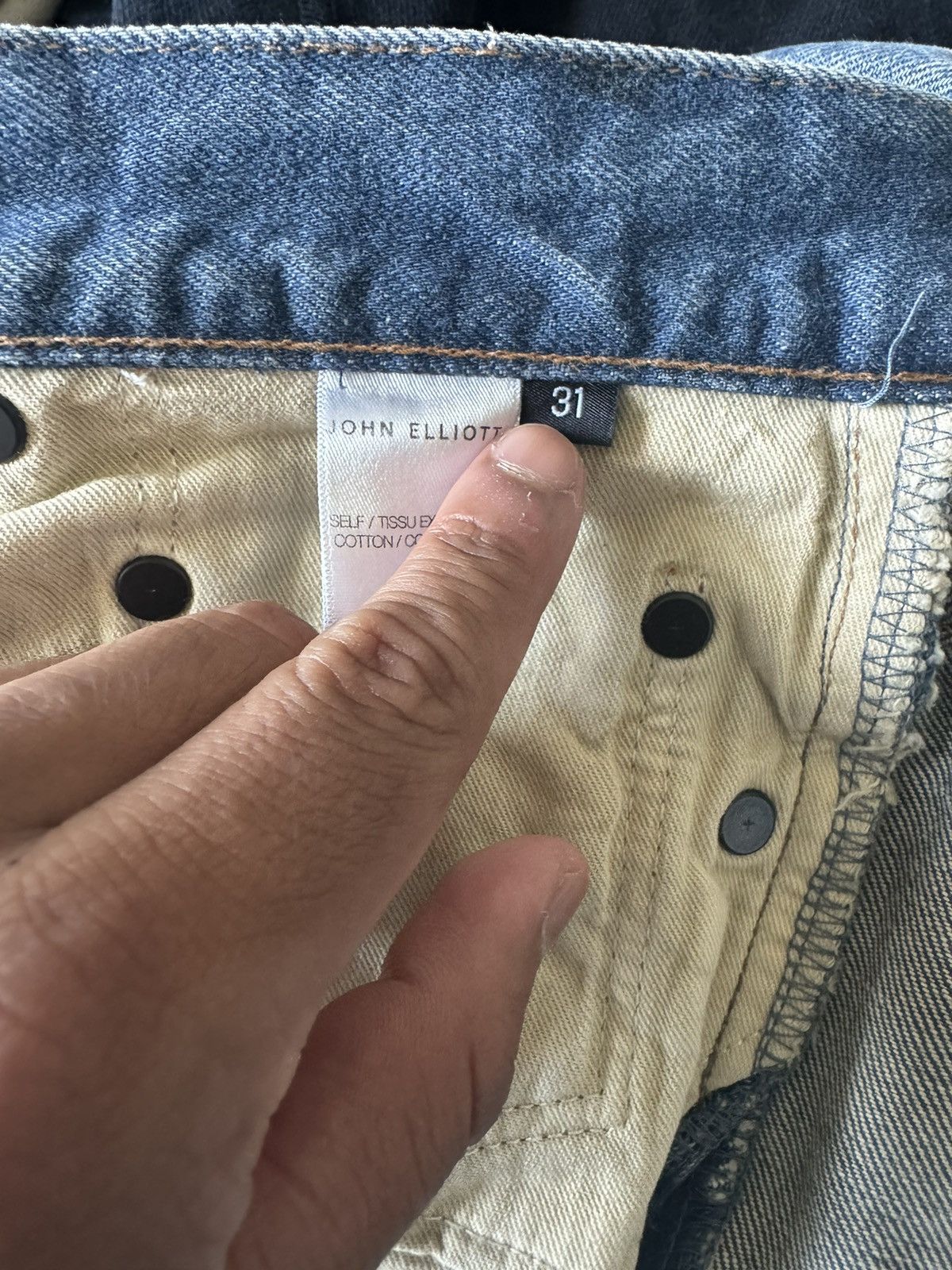John Elliott John Elliot Daze Jeans Regular Fit Size US 31 - 5 Thumbnail