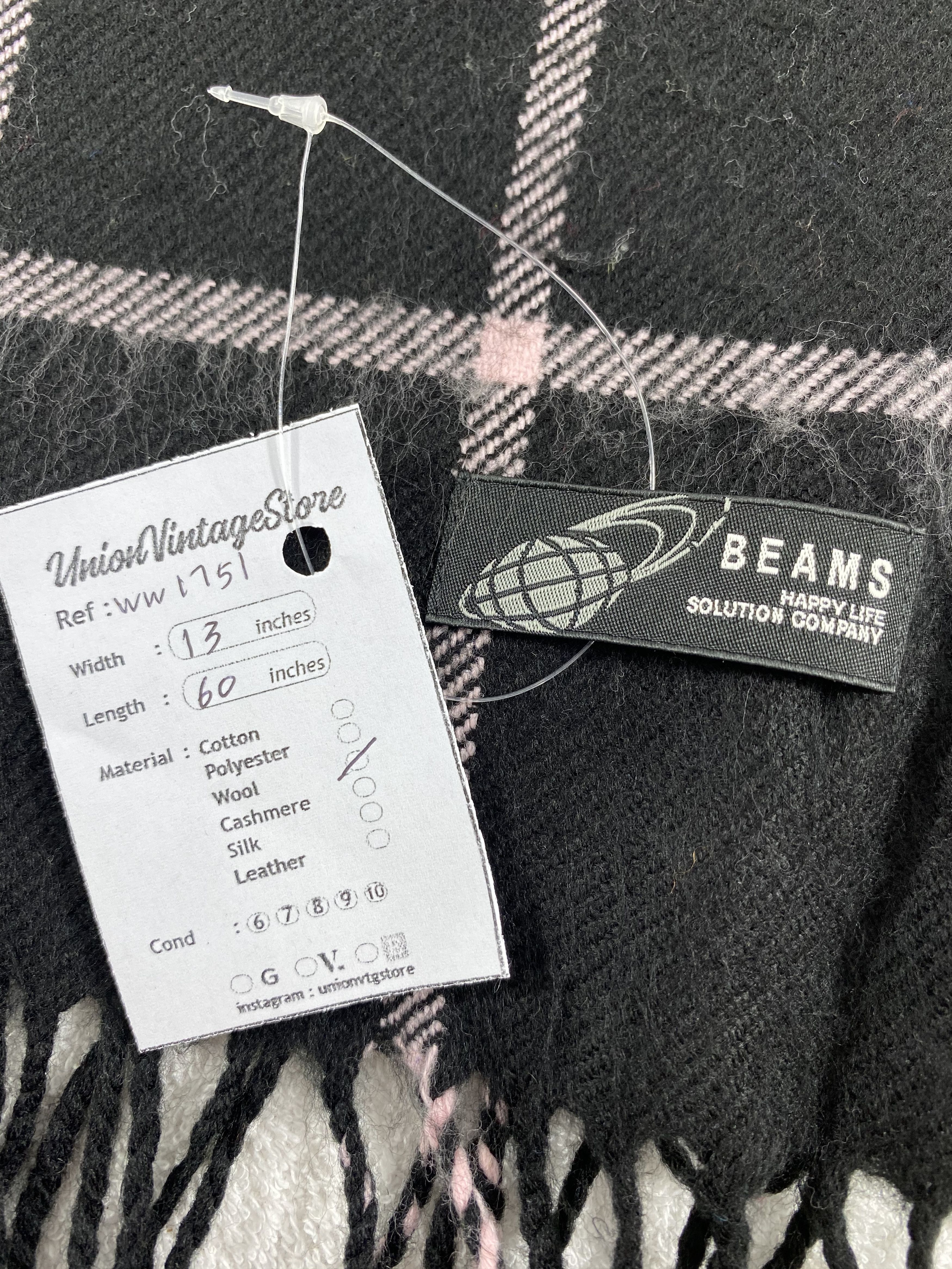 Beams Plus × Vintage Beams Plus Scarf / Muffler / Neckwear - WW1751 Size ONE SIZE - 4 Thumbnail