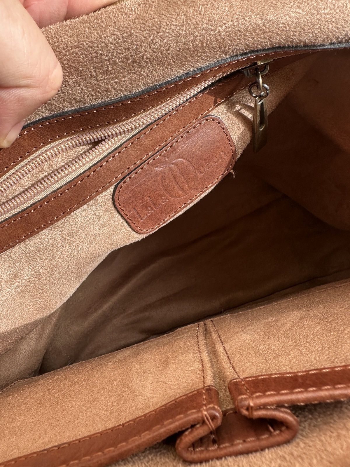 Other LaLaQueen Large Doctor Bag Brown Leather Size ONE SIZE - 10 Thumbnail