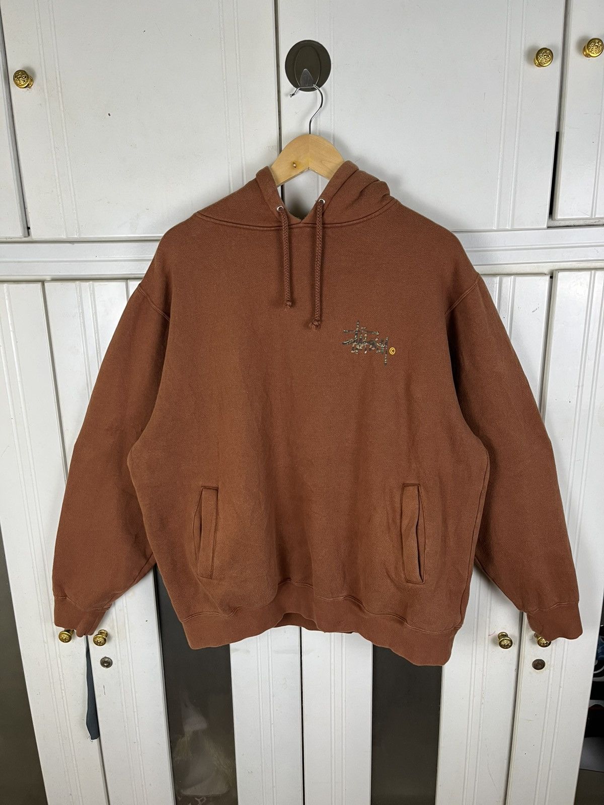 Stussy × Vintage Vintage Stussy Signature Hoodie Pullover Size US XL / EU 56 / 4 - 4 Thumbnail