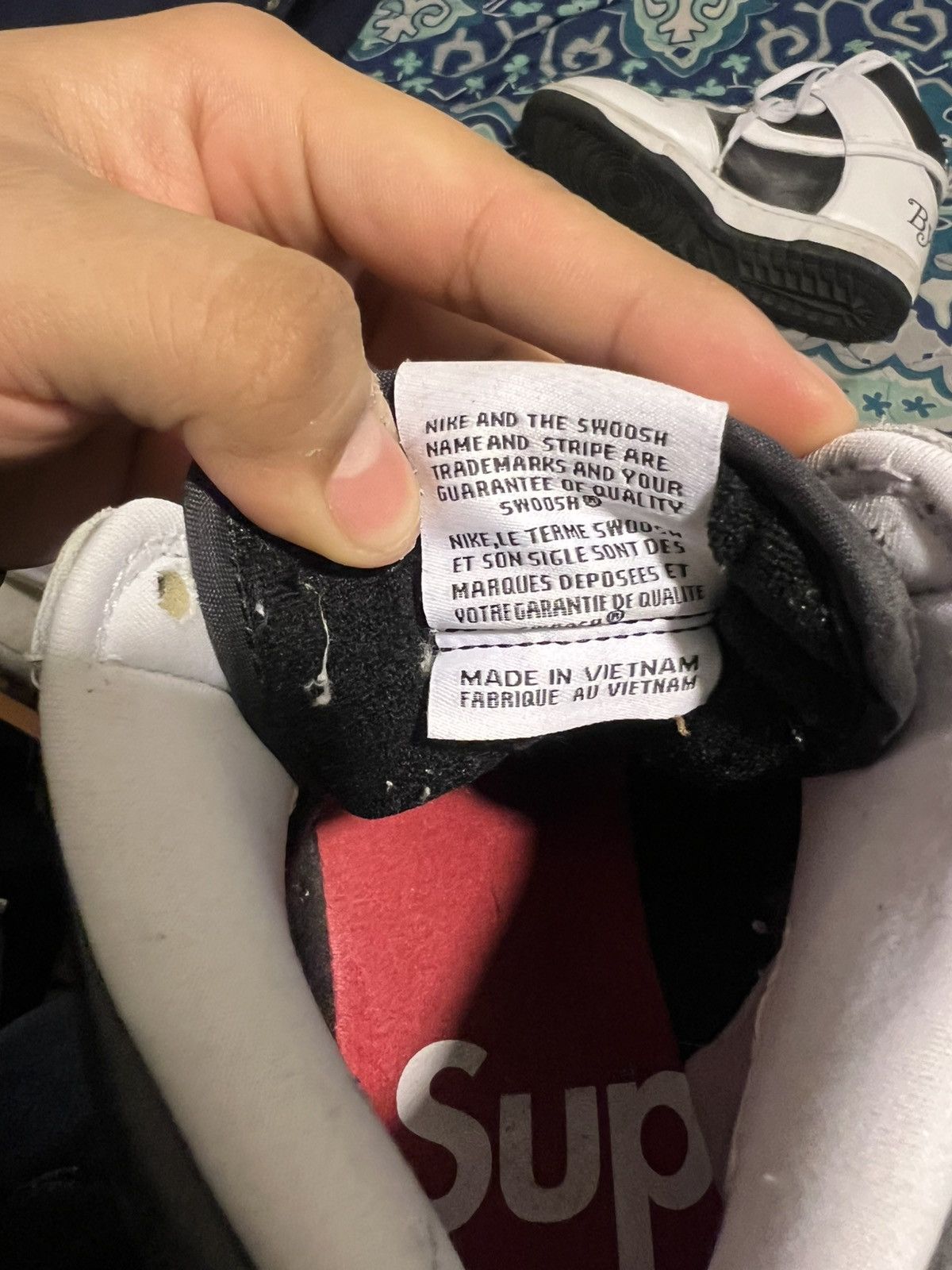 Nike × Supreme NIKE SB DUNK SUPREME; NO LOVE/BY ANY MEANS Size US 9.5 / EU 42-43 - 6 Thumbnail