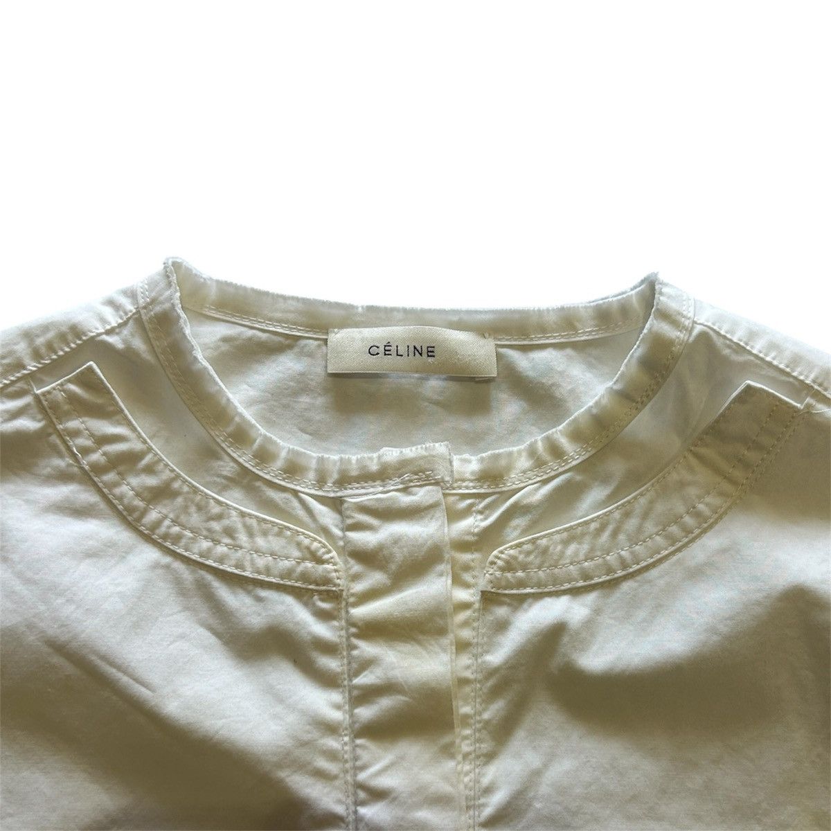 Celine Celine White Shirt Size M / US 6-8 / IT 42-44 - 3 Thumbnail