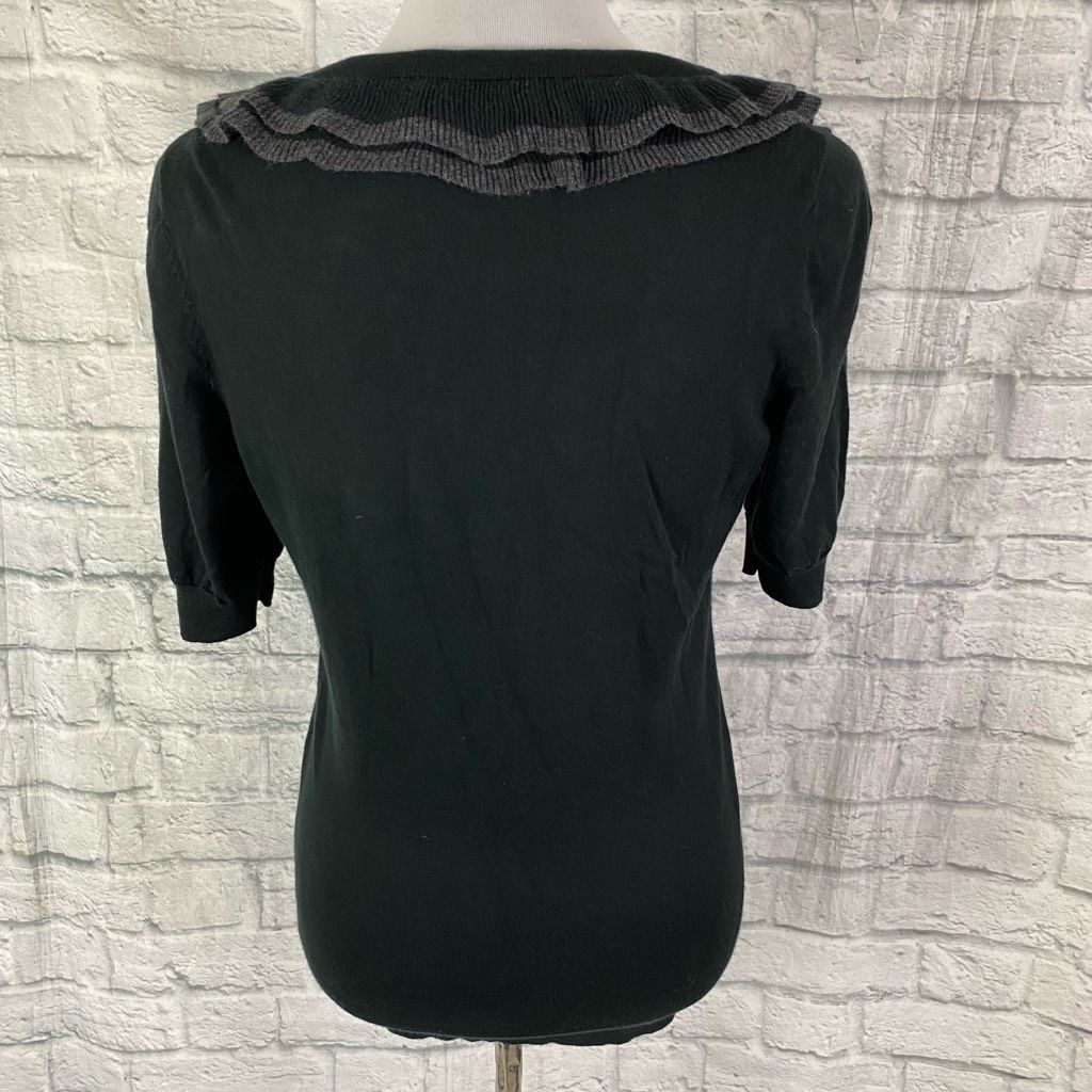 Banana Republic Banana Republic women M scoopneck short sleeve ruffle button Size M / US 6-8 / IT 42-44 - 8 Thumbnail