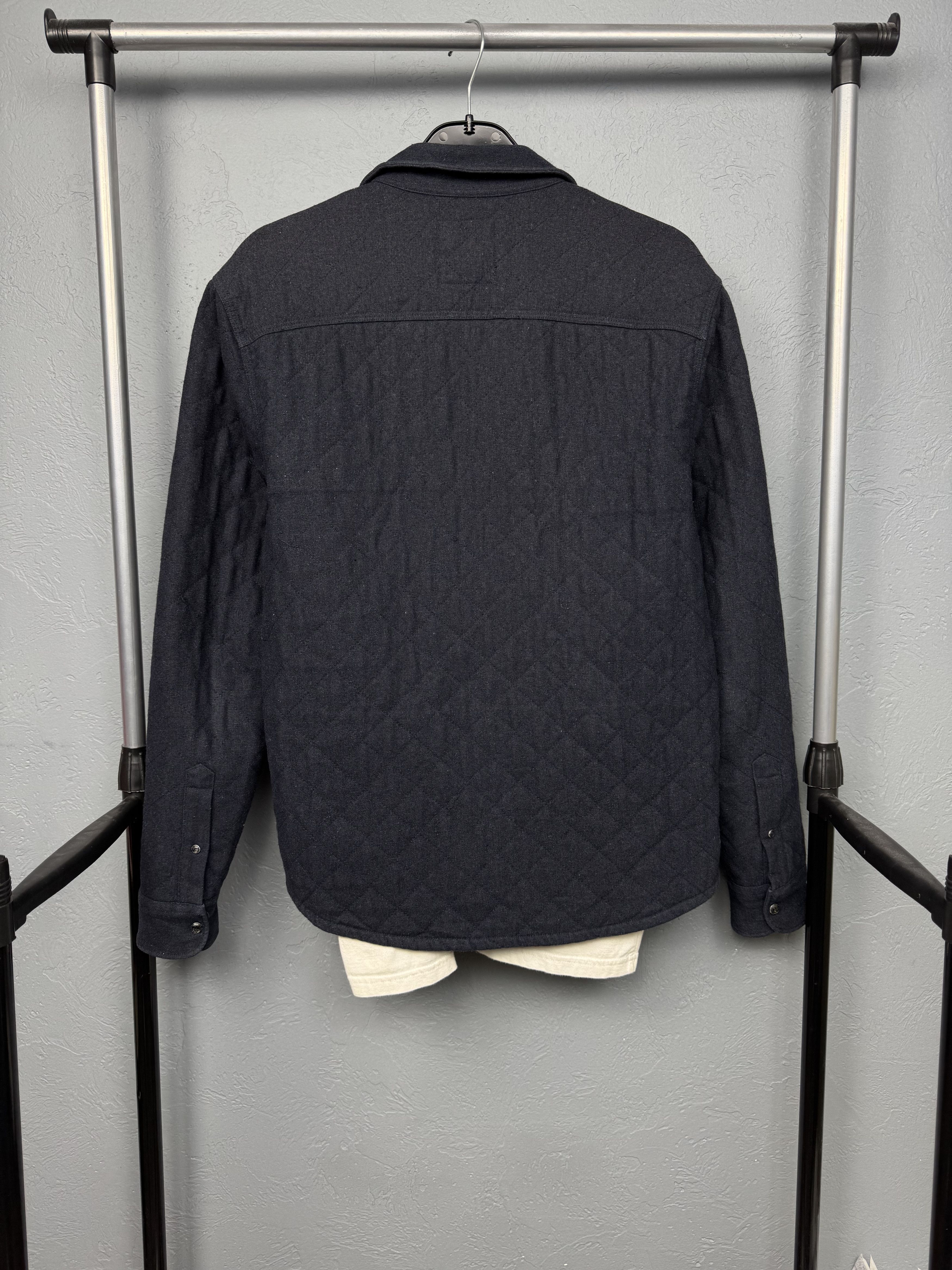 Allsaints Allsaints Mens Searcher Wool Quilted Overshirt Jacket Size US M / EU 48-50 / 2 - 5 Thumbnail