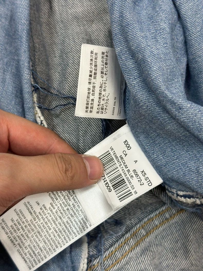 Vetements Vetements Levis Co-branded Denim Shirt Size US XS / EU 42 / 0 - 3 Thumbnail