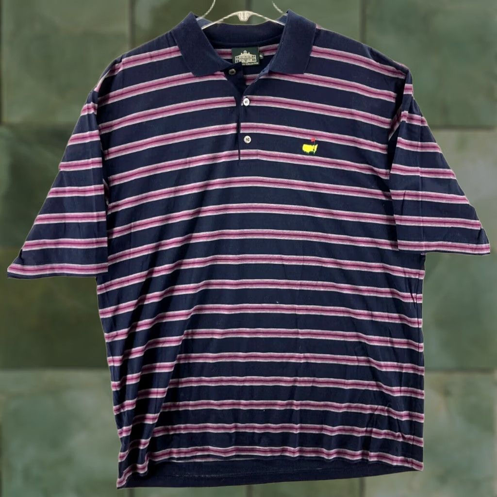 Vintage Vintage Masters Polo Mens XL Striped Clubhouse Collection Shirt Size US XL / EU 56 / 4 - 1 Thumbnail