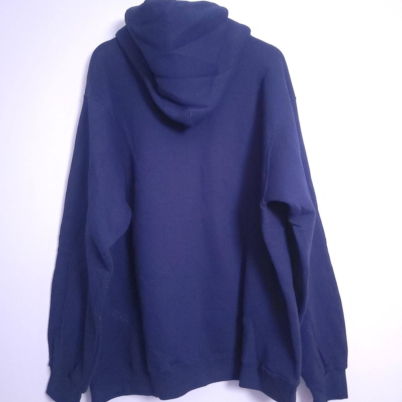 Nike Vintage 90s Nike Hoodie XL Navy Blue Center Swoosh USA Size US XL / EU 56 / 4 - 7 Thumbnail